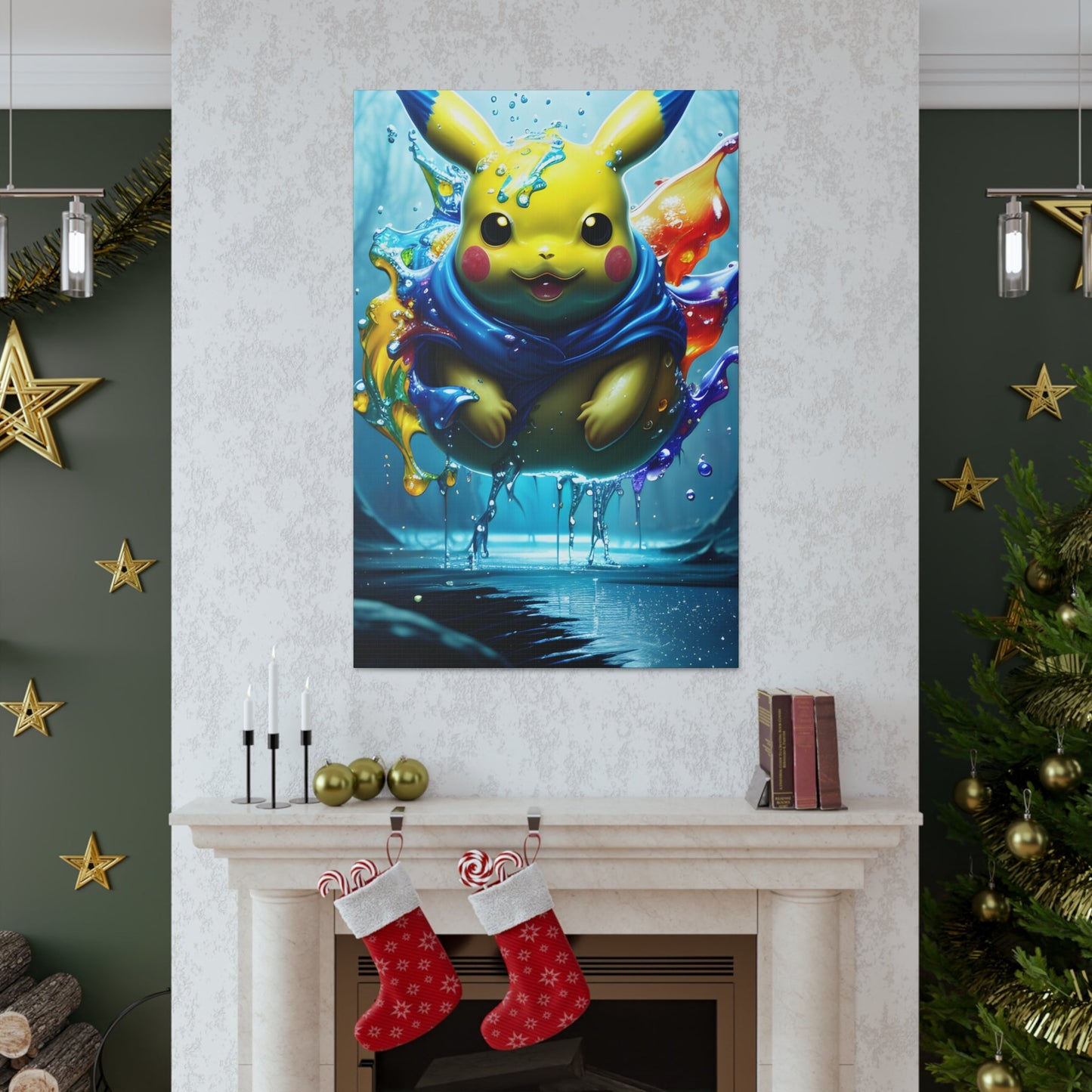 Aqueous Aurora Canvas - Pokestalgia LLC