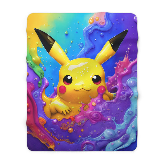 Bubbling Brilliance Sherpa Fleece Blanket - Pokestalgia LLC