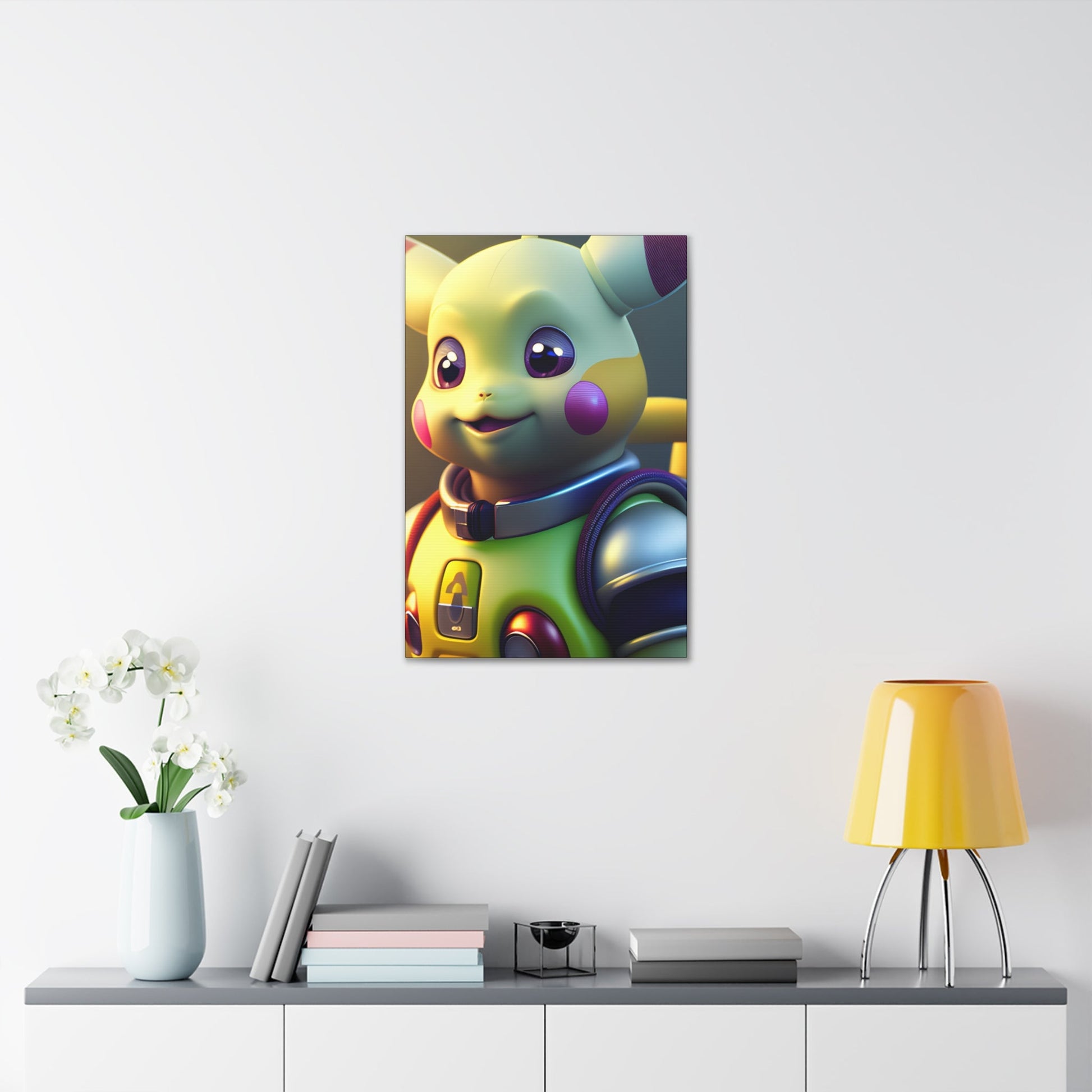 Buzz Lightchu Canvas - Pokestalgia LLC