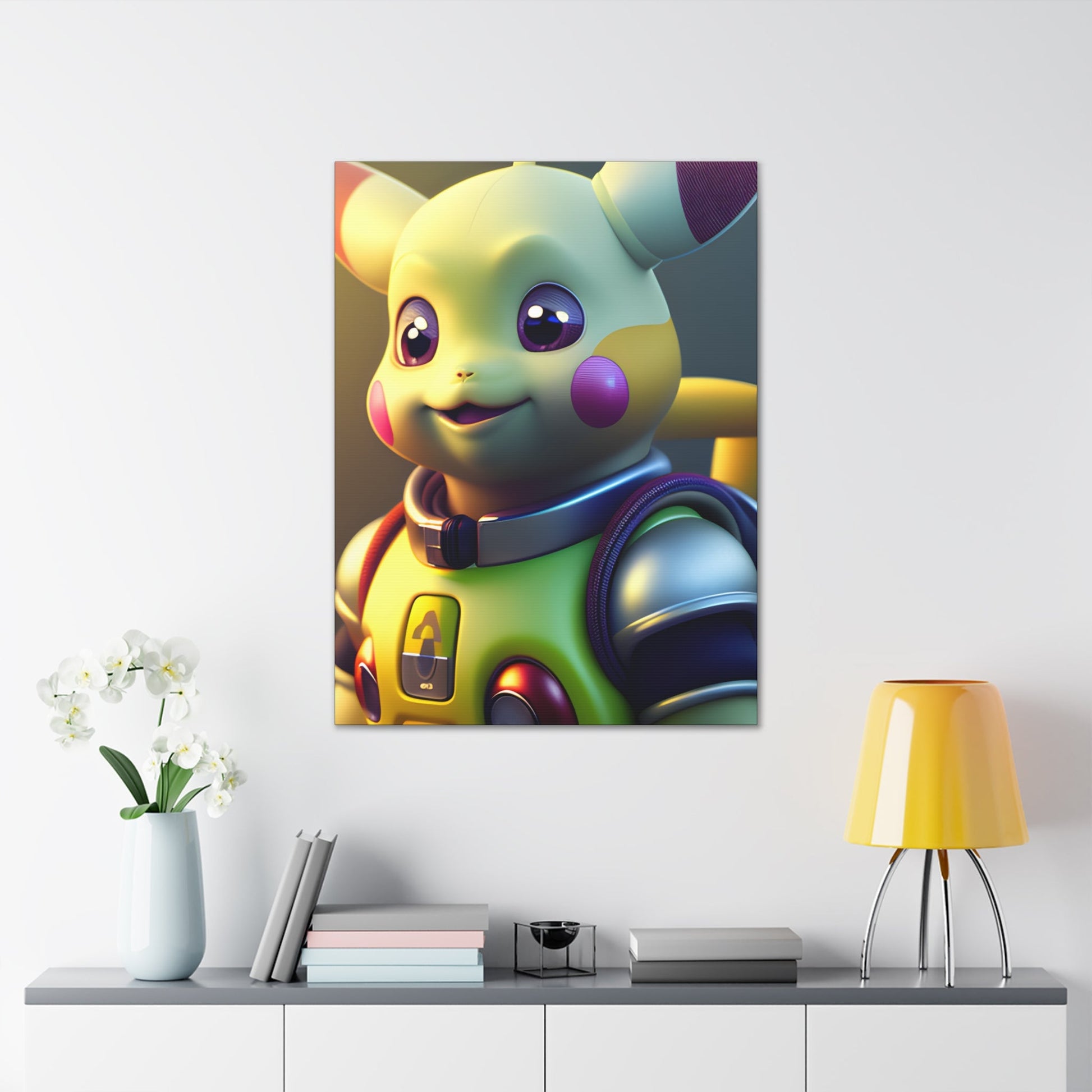 Buzz Lightchu Canvas - Pokestalgia LLC