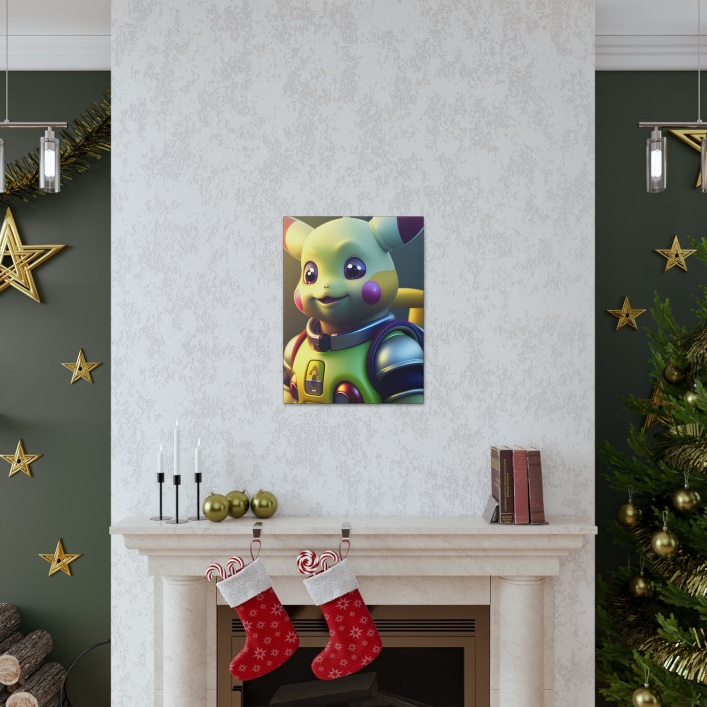 Buzz Lightchu Canvas - Pokestalgia LLC