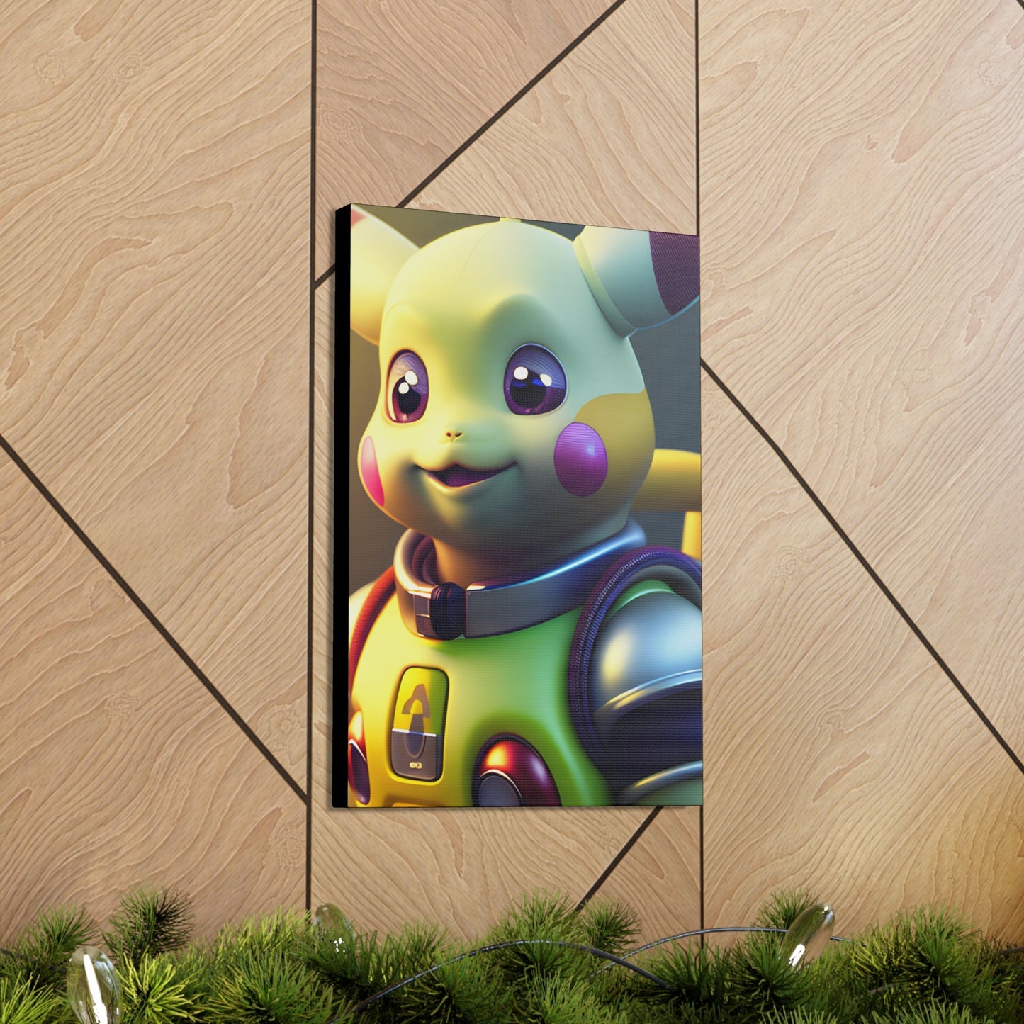 Buzz Lightchu Canvas - Pokestalgia LLC