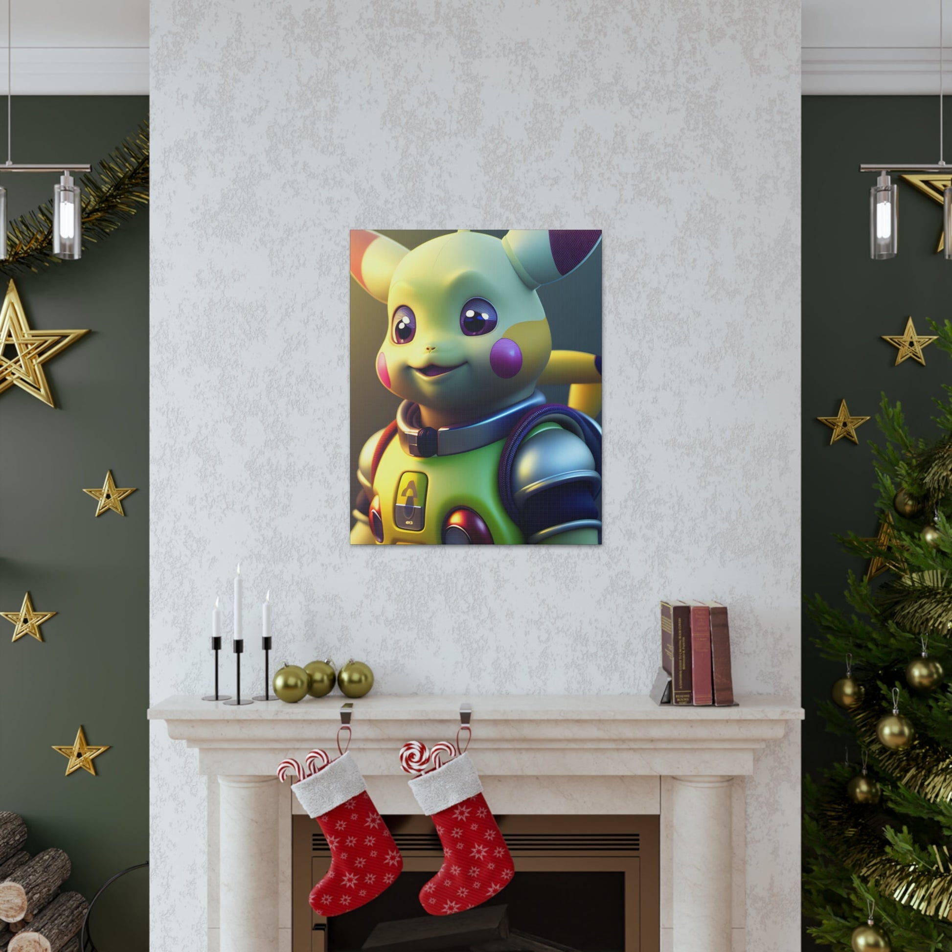 Buzz Lightchu Canvas - Pokestalgia LLC