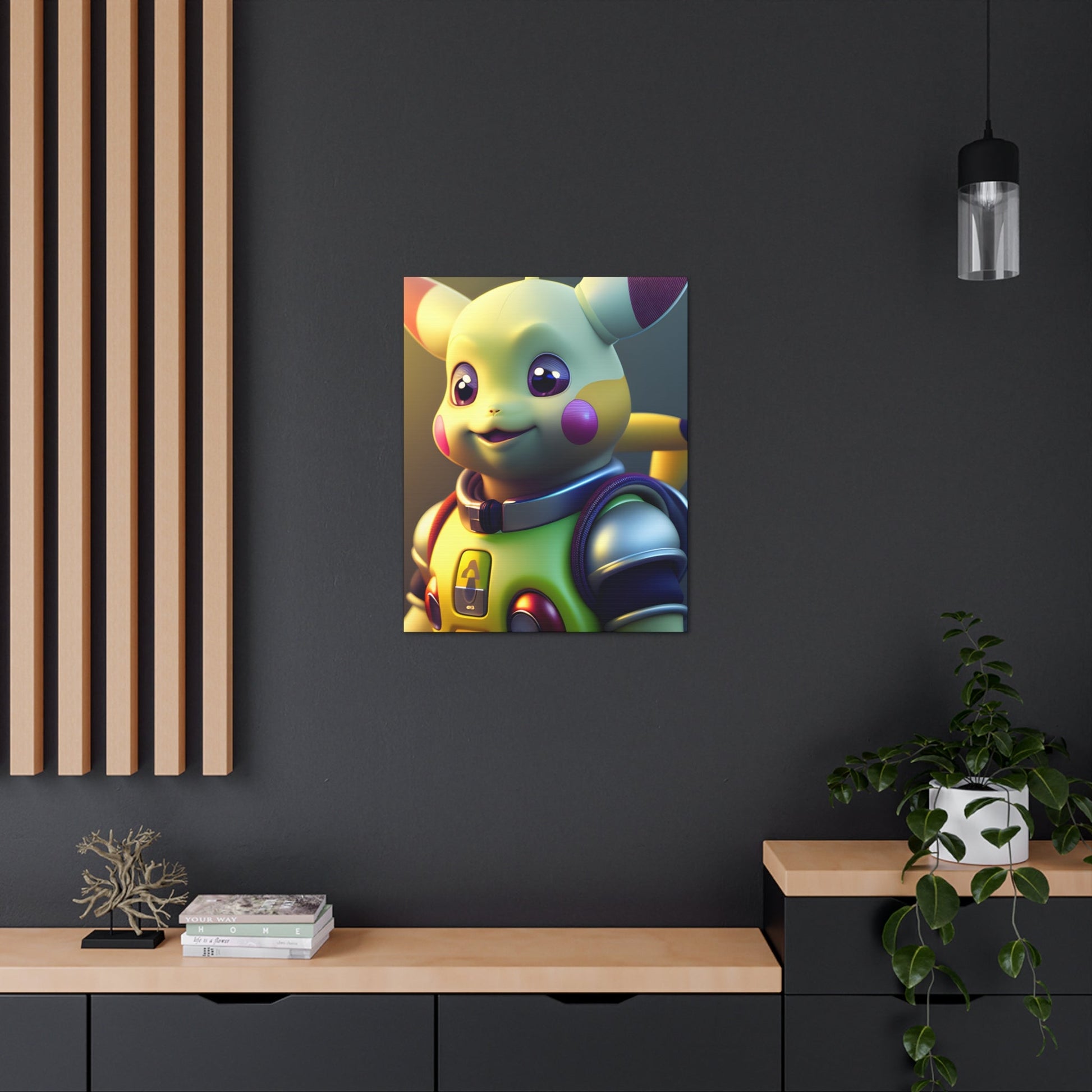 Buzz Lightchu Canvas - Pokestalgia LLC