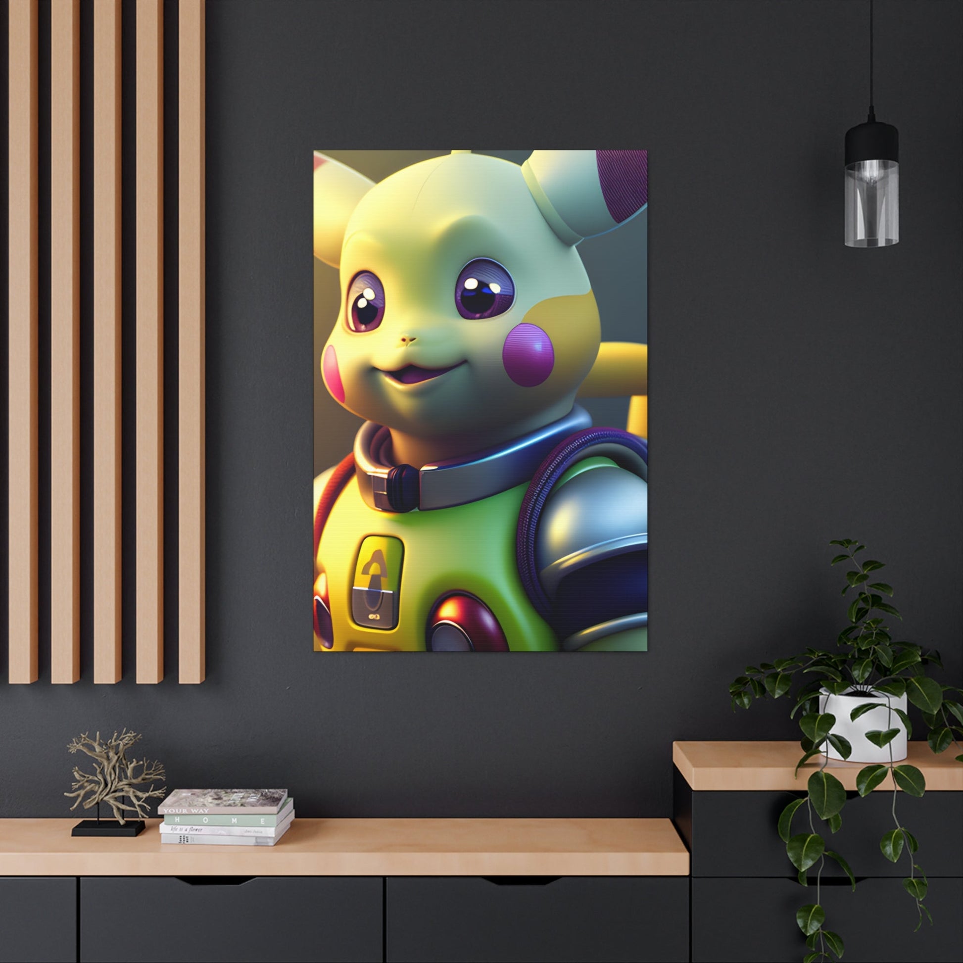 Buzz Lightchu Canvas - Pokestalgia LLC