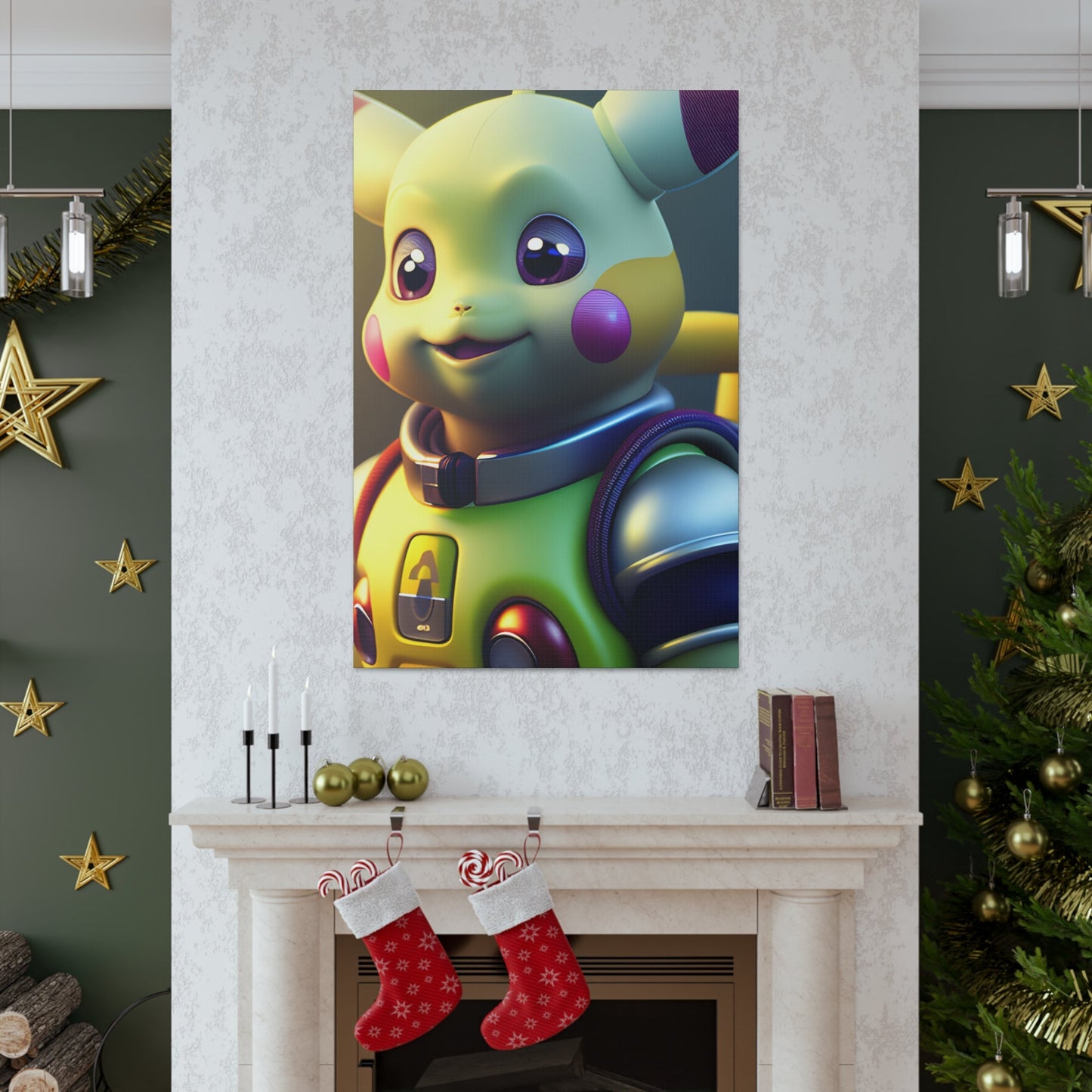 Buzz Lightchu Canvas - Pokestalgia LLC