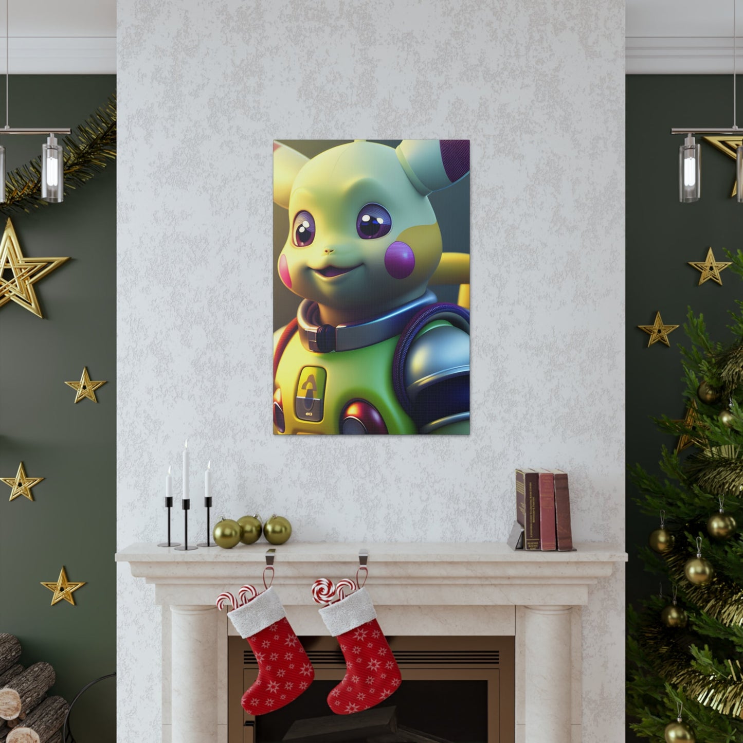 Buzz Lightchu Canvas - Pokestalgia LLC