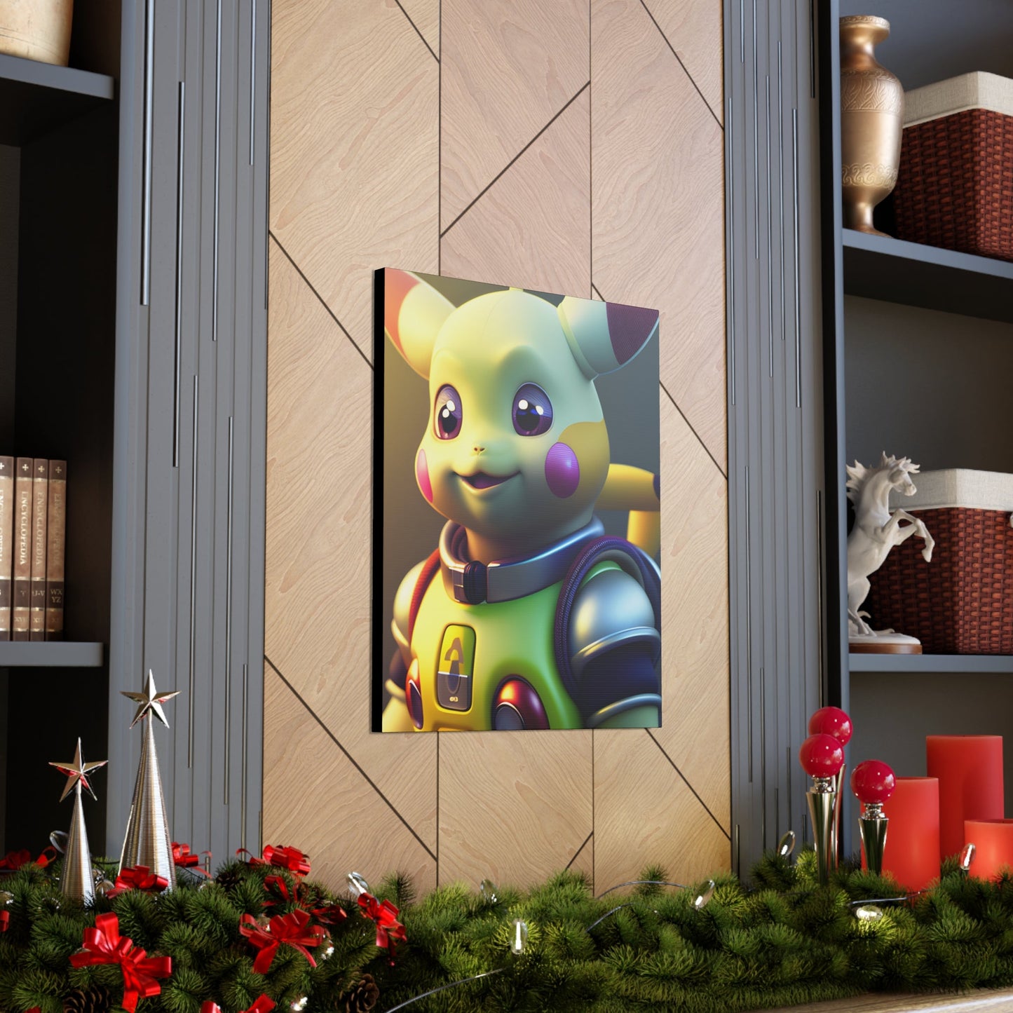 Buzz Lightchu Canvas - Pokestalgia LLC