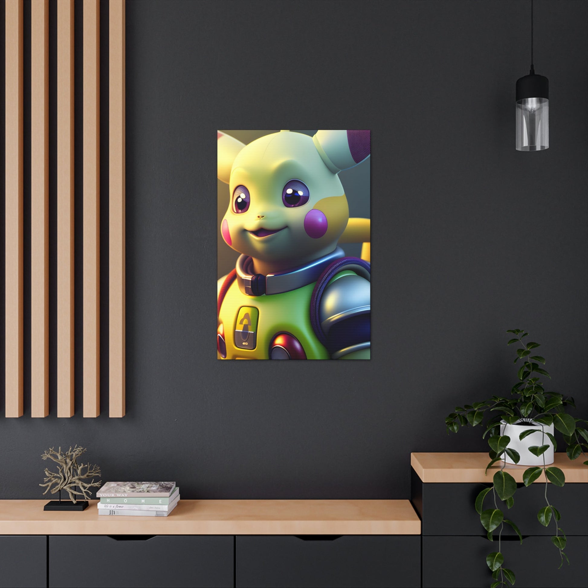 Buzz Lightchu Canvas - Pokestalgia LLC