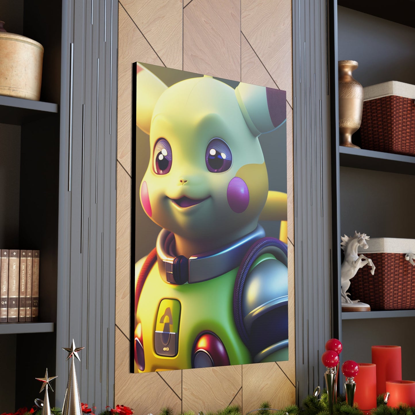 Buzz Lightchu Canvas - Pokestalgia LLC