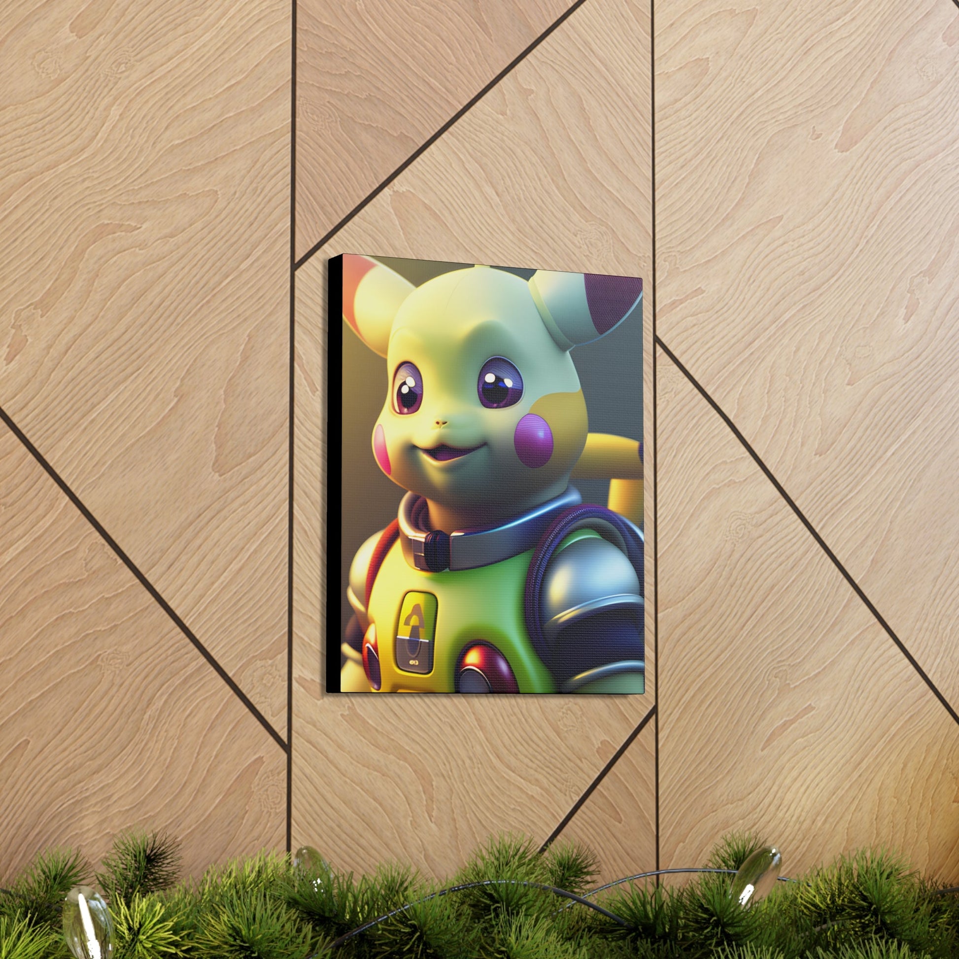 Buzz Lightchu Canvas - Pokestalgia LLC