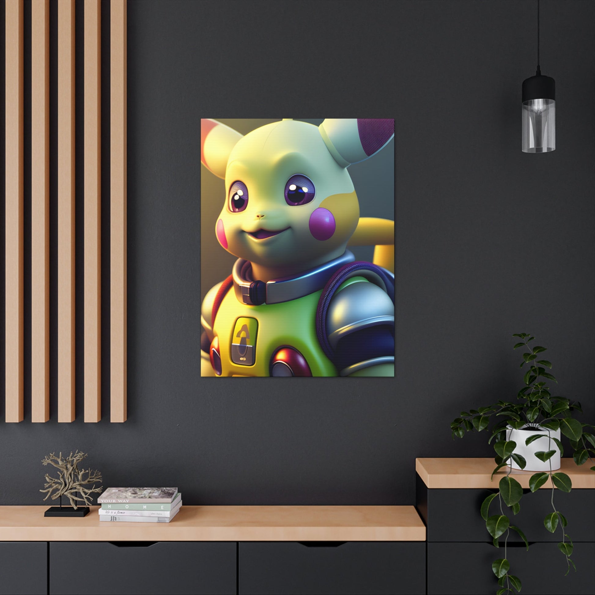 Buzz Lightchu Canvas - Pokestalgia LLC