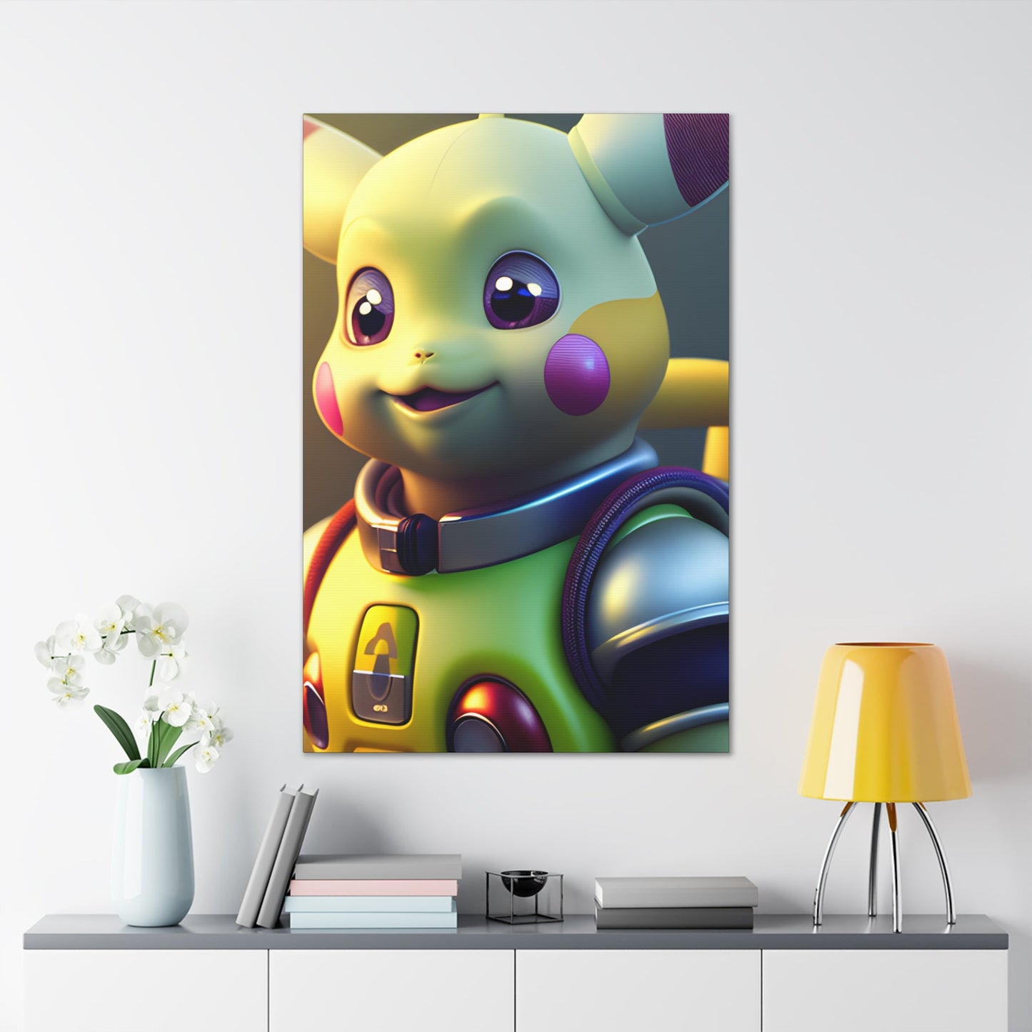 Buzz Lightchu Canvas - Pokestalgia LLC