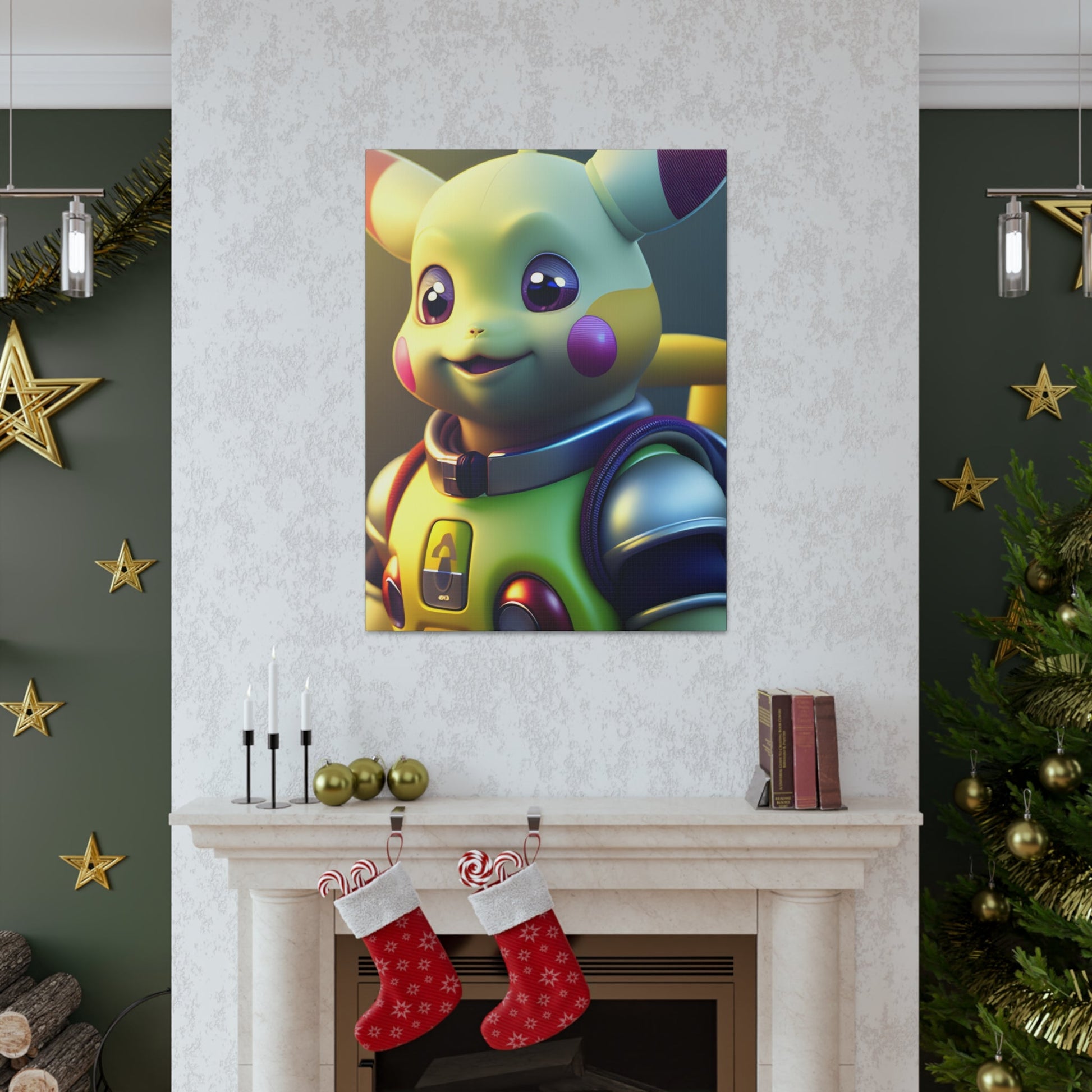 Buzz Lightchu Canvas - Pokestalgia LLC