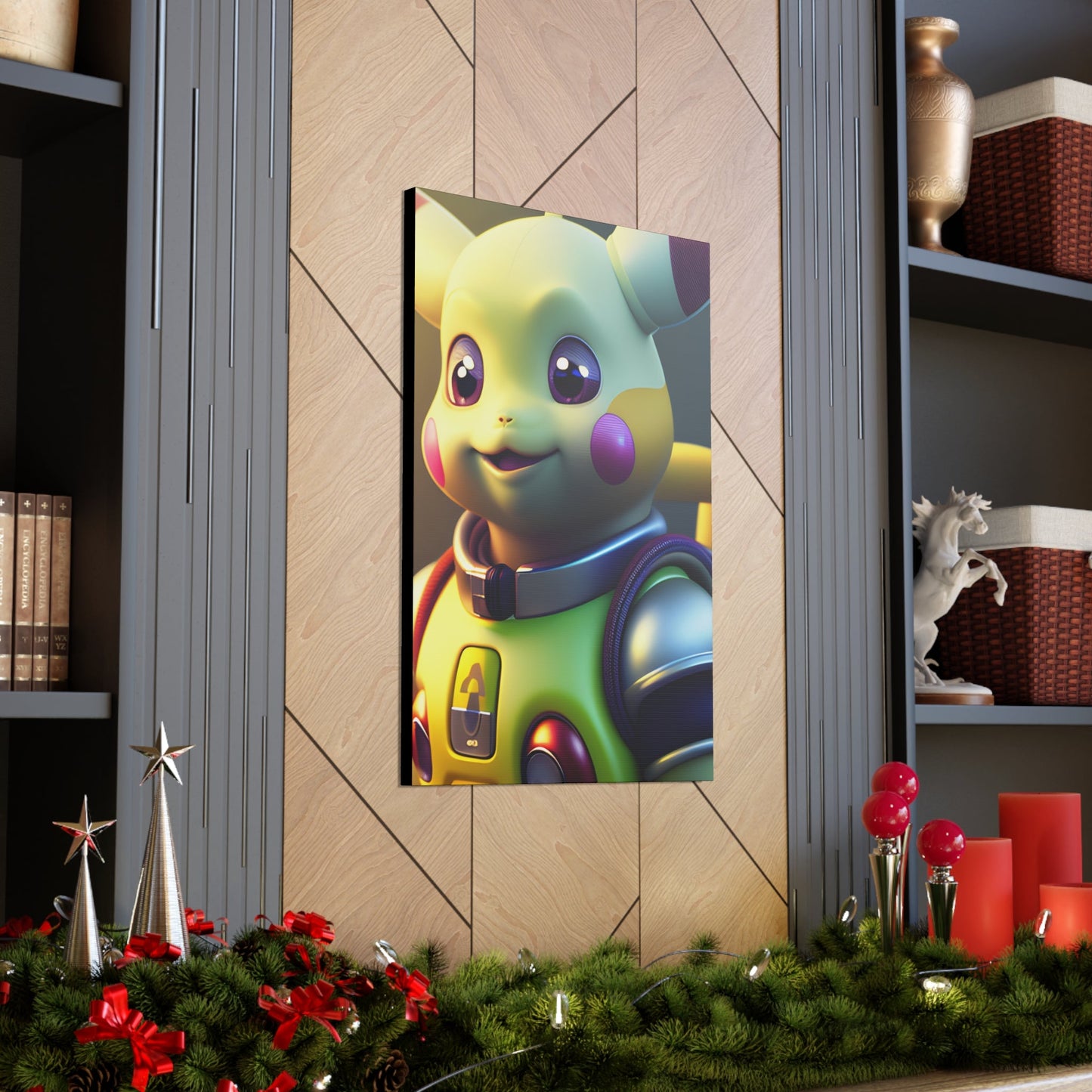 Buzz Lightchu Canvas - Pokestalgia LLC