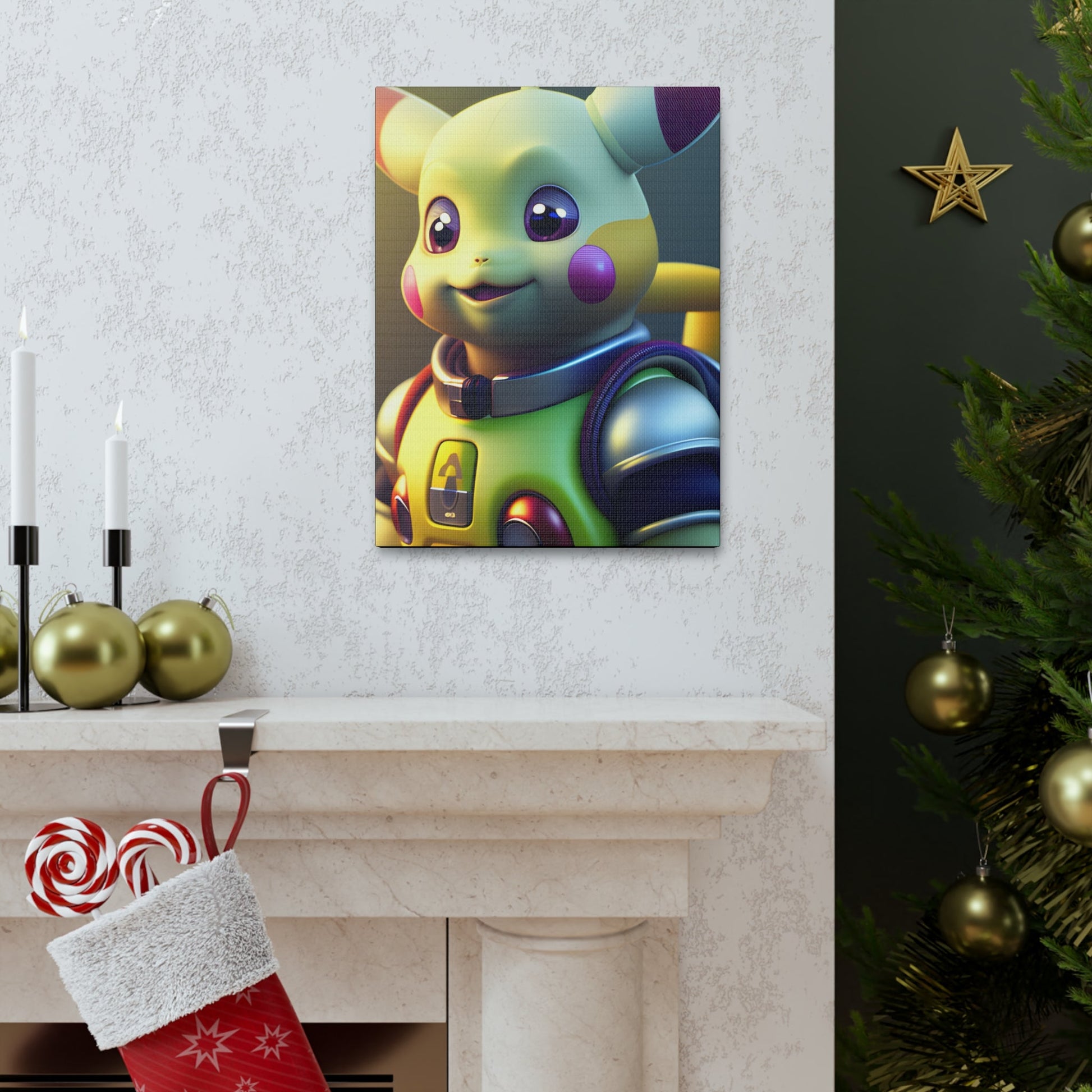 Buzz Lightchu Canvas - Pokestalgia LLC