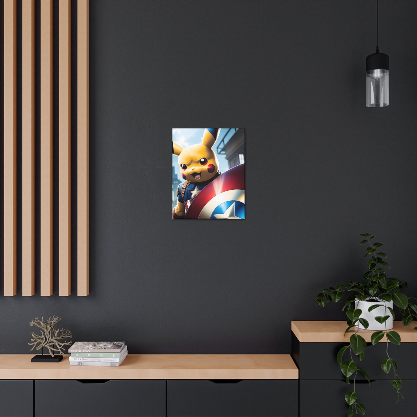 Captain Americhu Canvas - Pokestalgia LLC