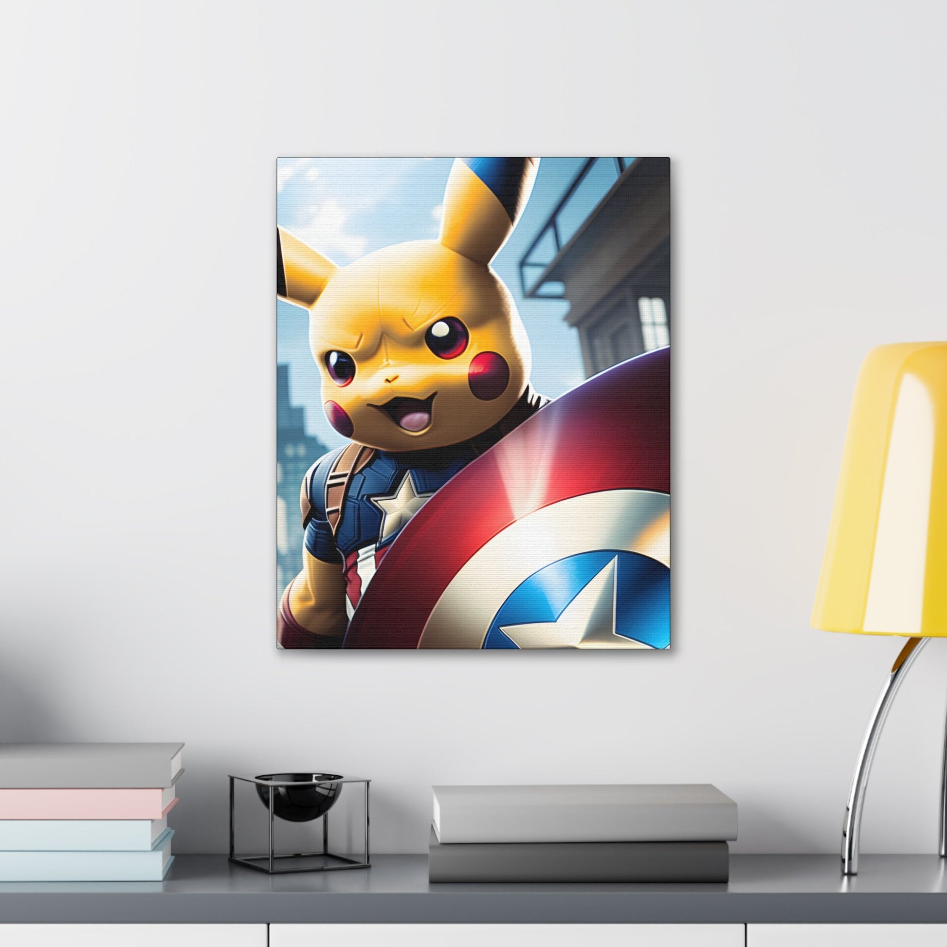 Captain Americhu Canvas - Pokestalgia LLC