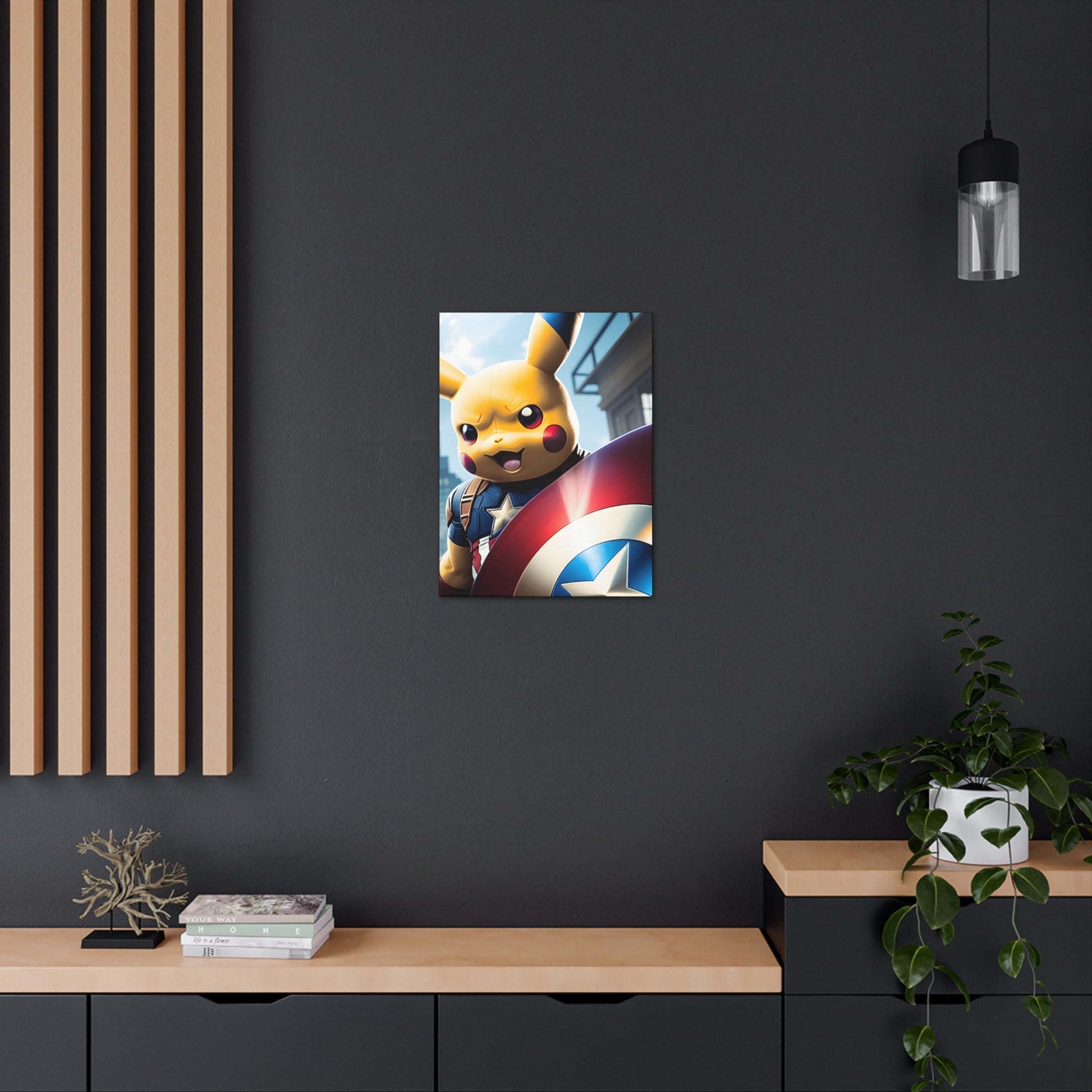 Captain Americhu Canvas - Pokestalgia LLC