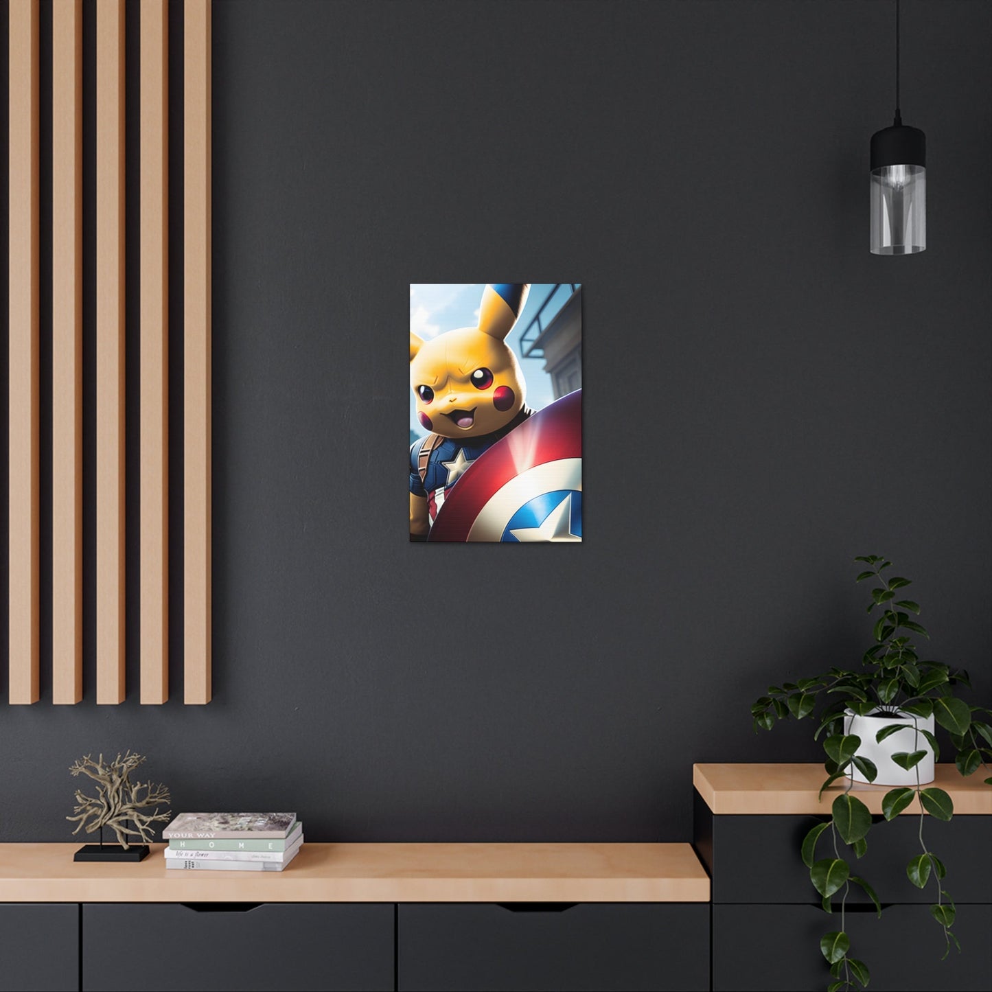 Captain Americhu Canvas - Pokestalgia LLC