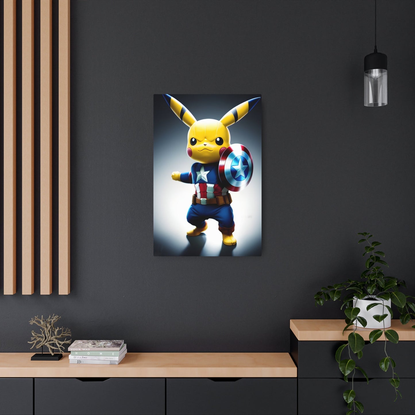 Captain Americhu Metal Art Sign - Pokestalgia LLC