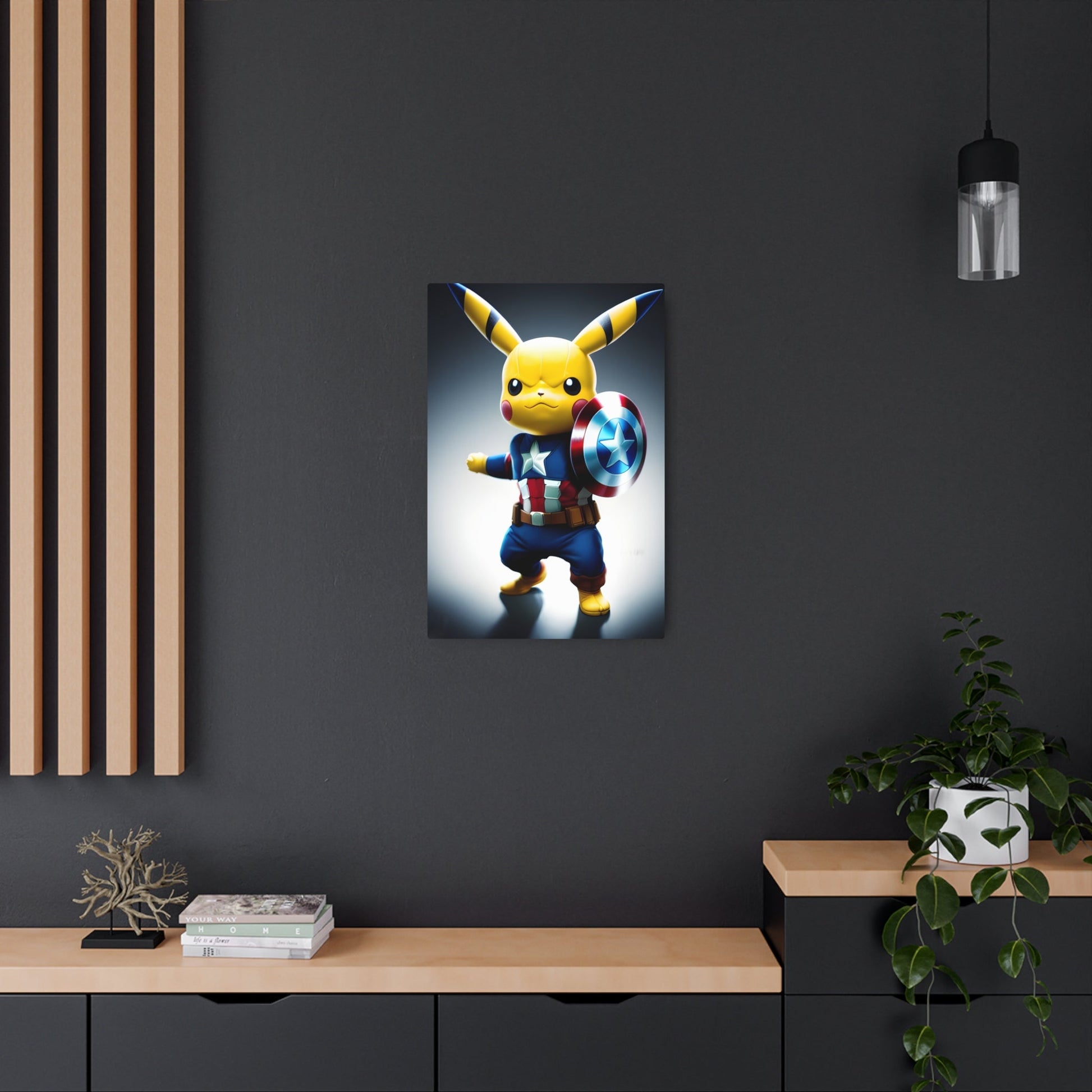 Captain Americhu Metal Art Sign - Pokestalgia LLC