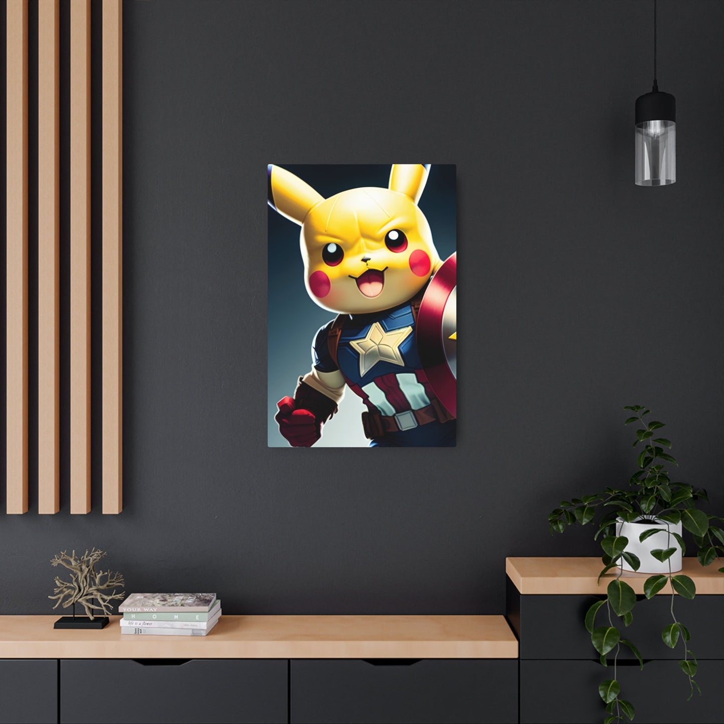 Captain Americhu Metal Art Sign - Pokestalgia LLC