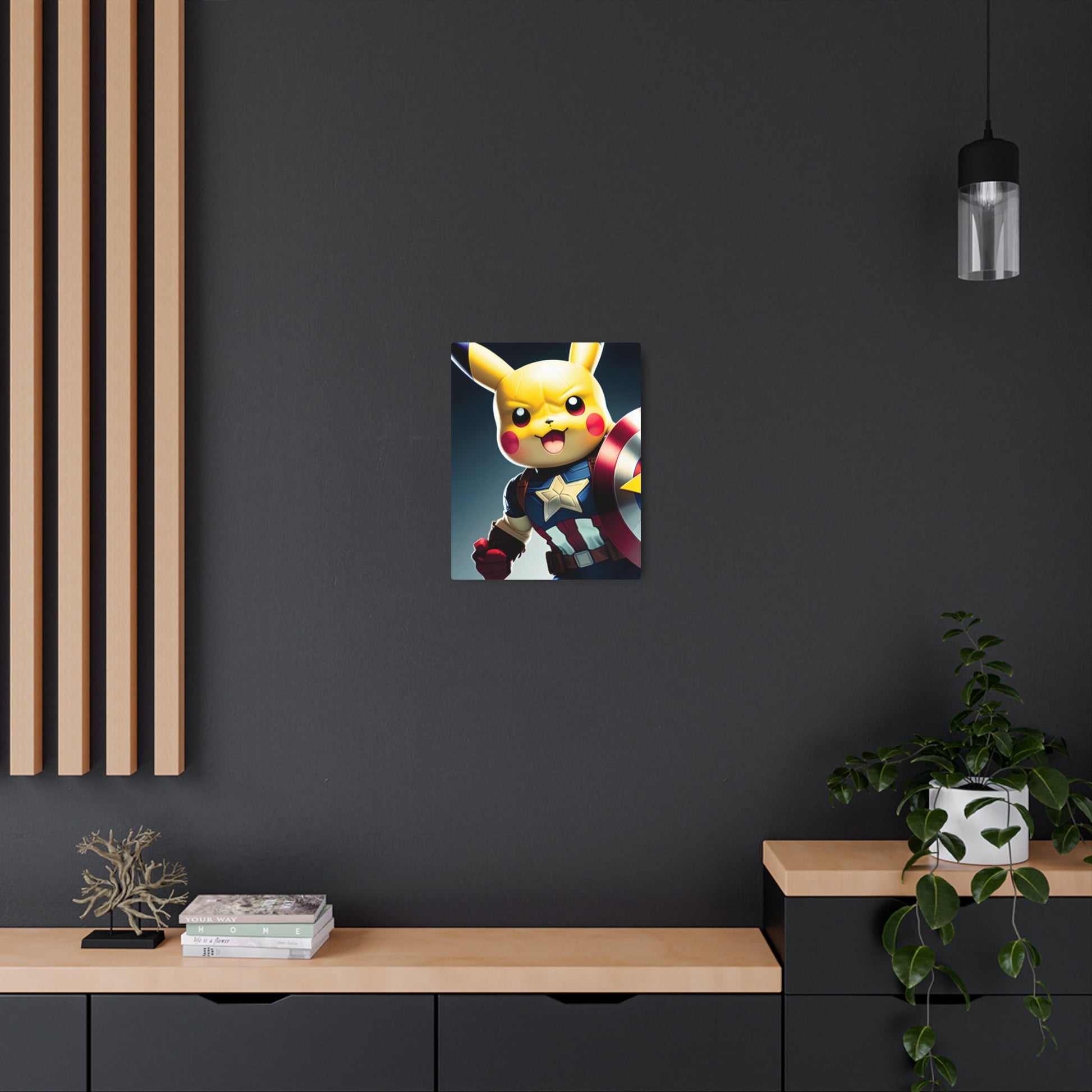 Captain Americhu Metal Art Sign - Pokestalgia LLC