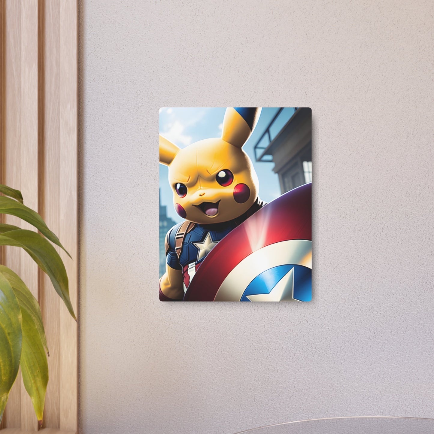 Captain Americhu Metal Art Sign - Pokestalgia LLC