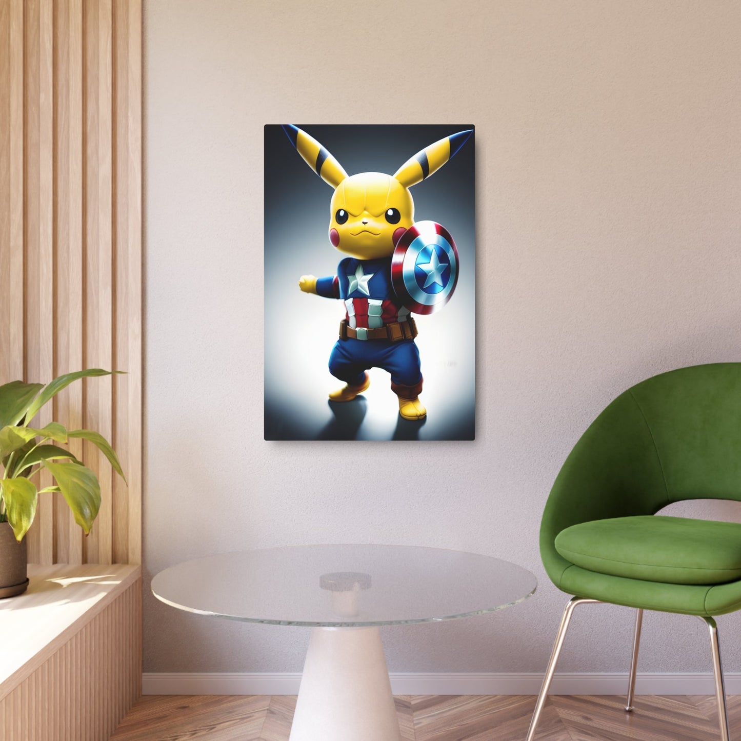 Captain Americhu Metal Art Sign - Pokestalgia LLC