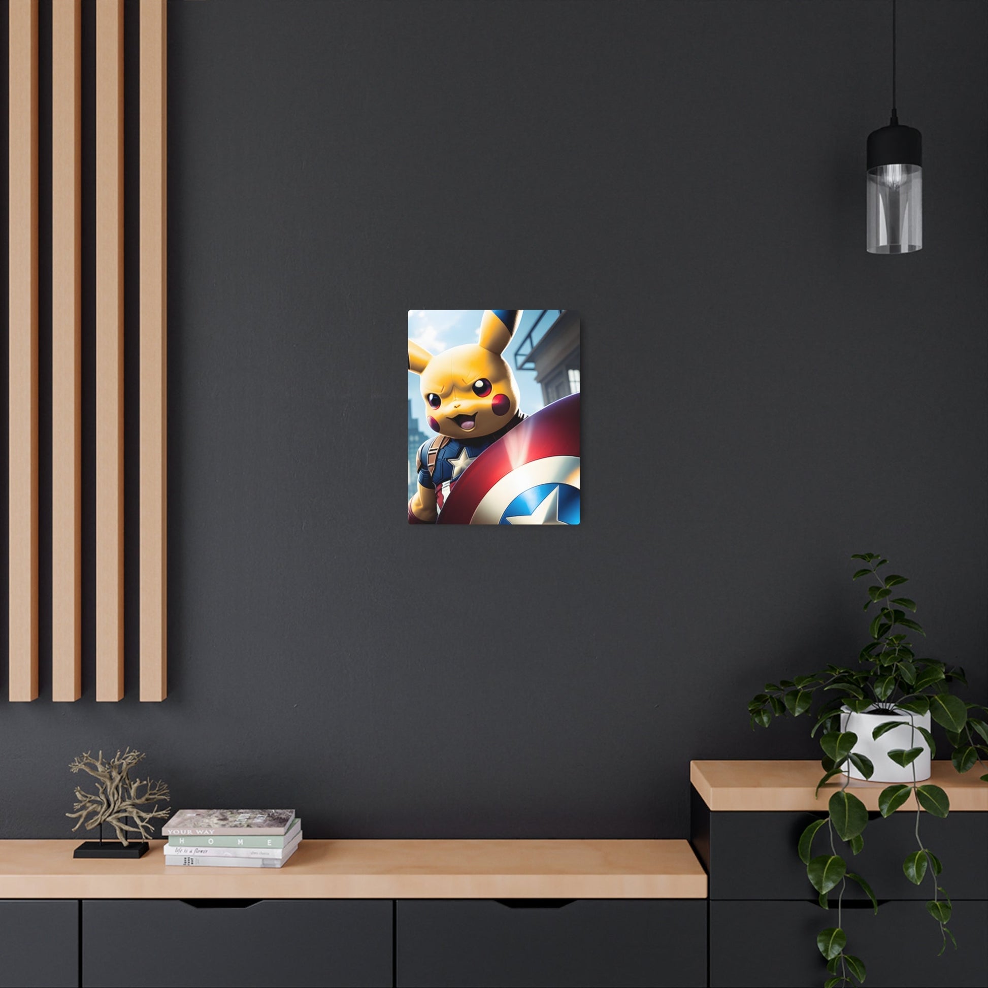 Captain Americhu Metal Art Sign - Pokestalgia LLC