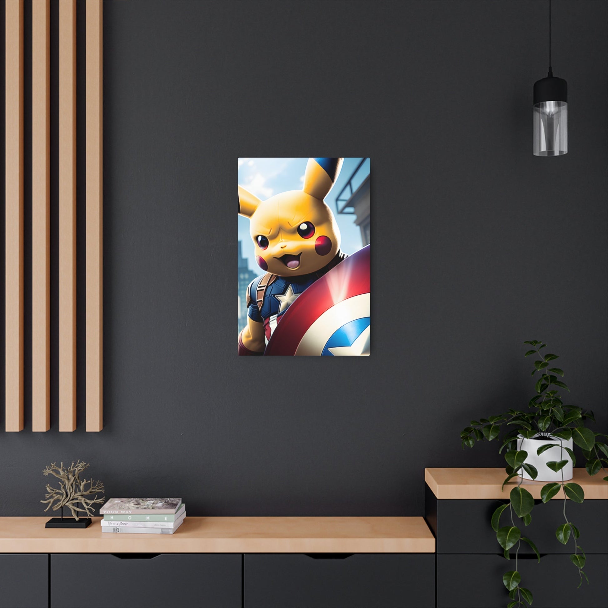 Captain Americhu Metal Art Sign - Pokestalgia LLC