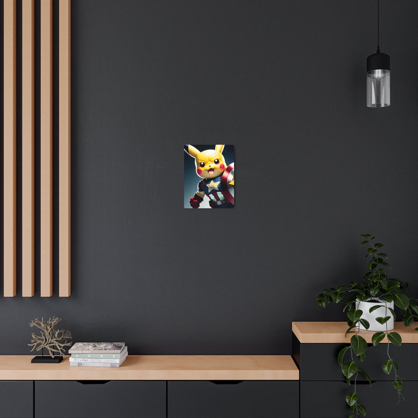 Captain Americhu Metal Art Sign - Pokestalgia LLC