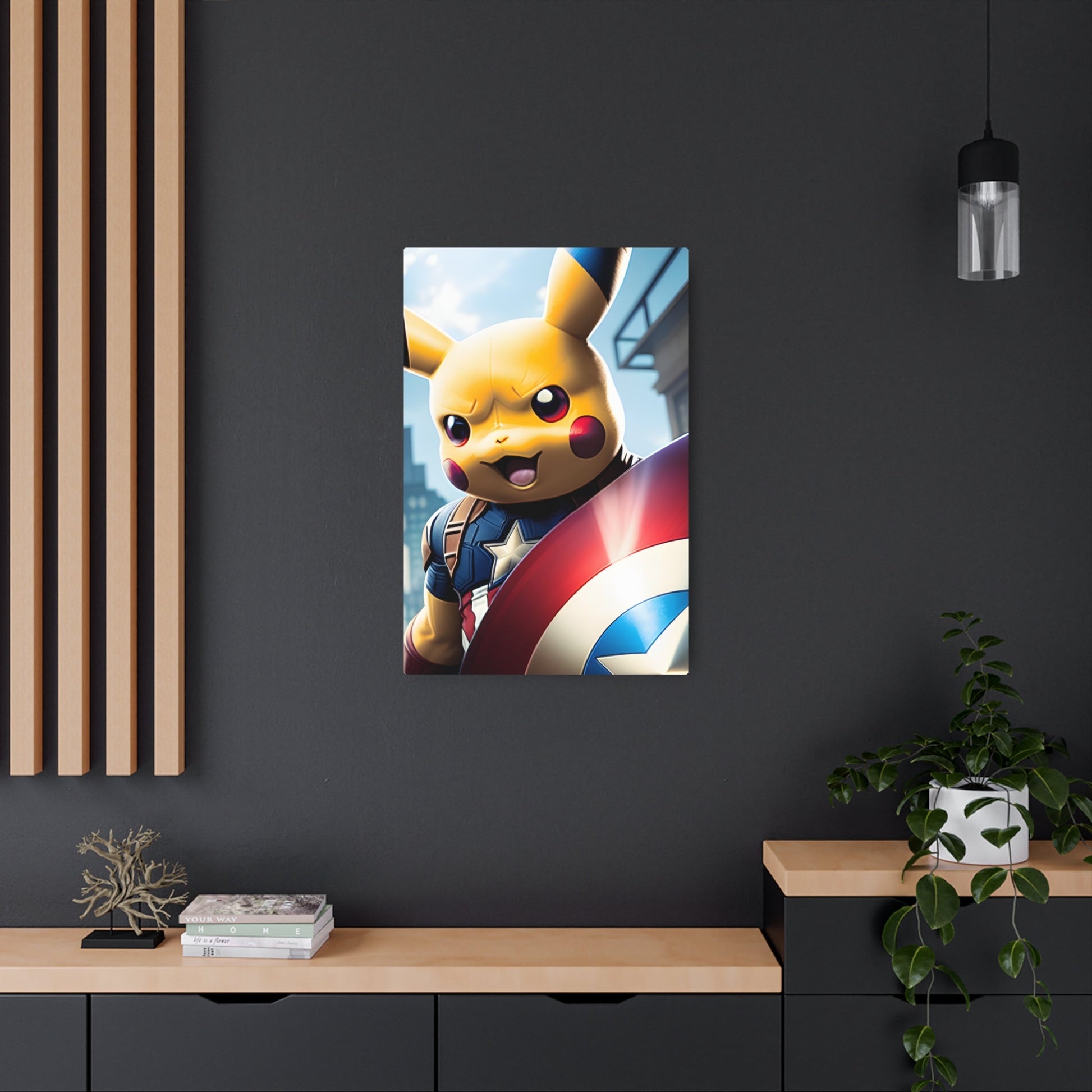 Captain Americhu Metal Art Sign - Pokestalgia LLC