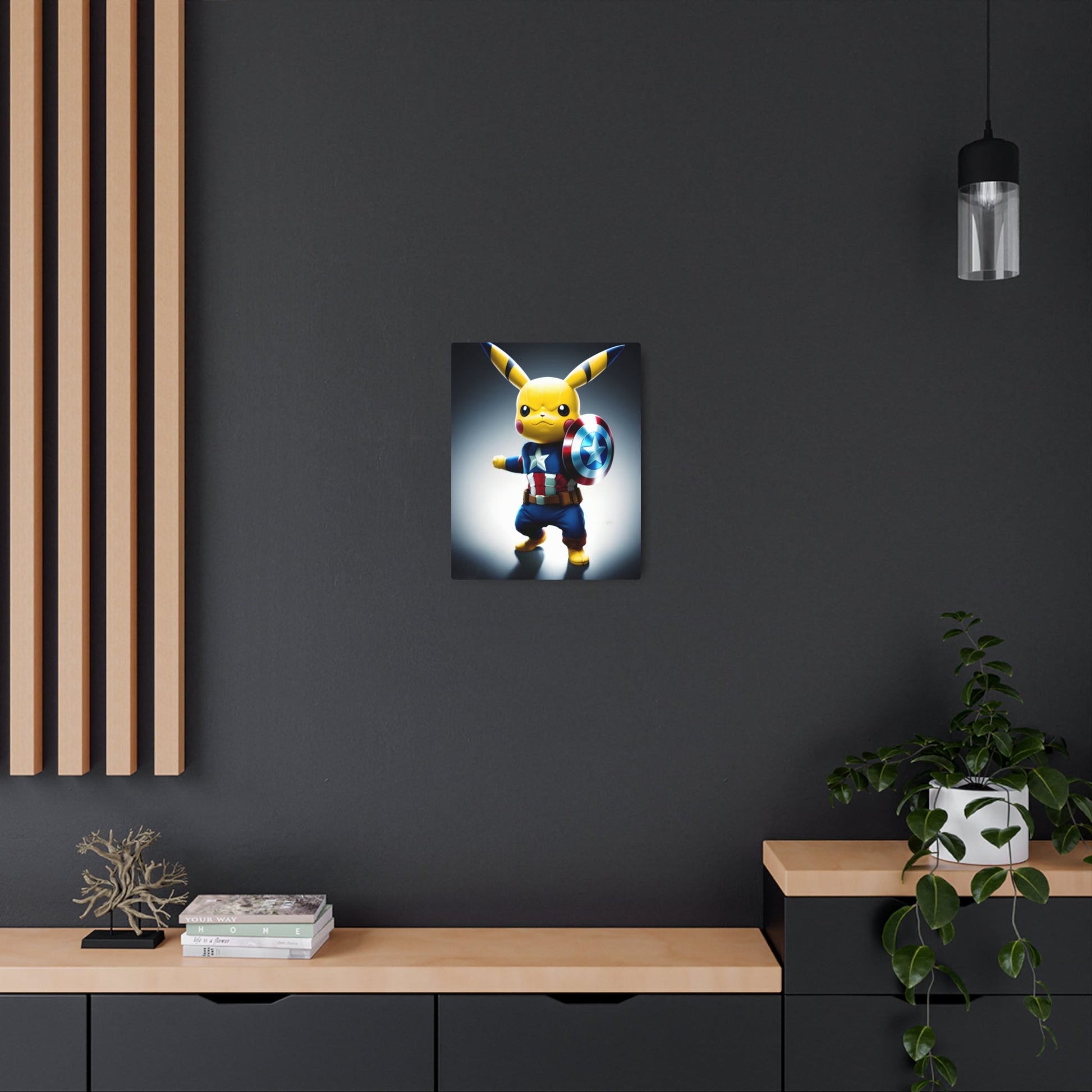 Captain Americhu Metal Art Sign - Pokestalgia LLC