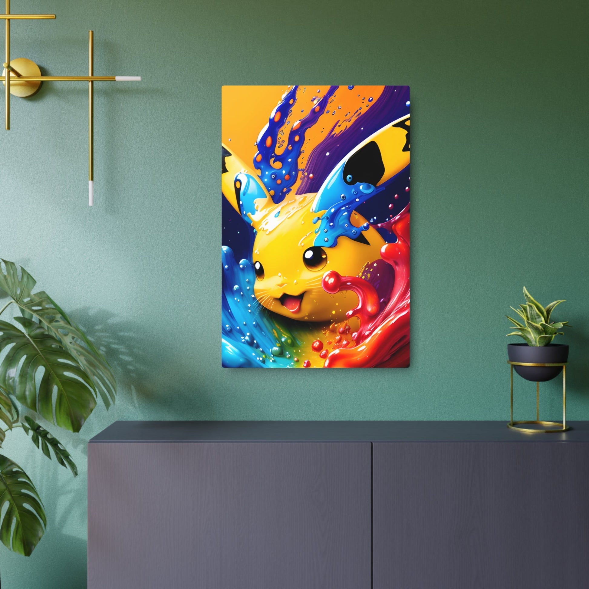 Chromoplastic Dynamism Metal Art Sign - Pokestalgia LLC