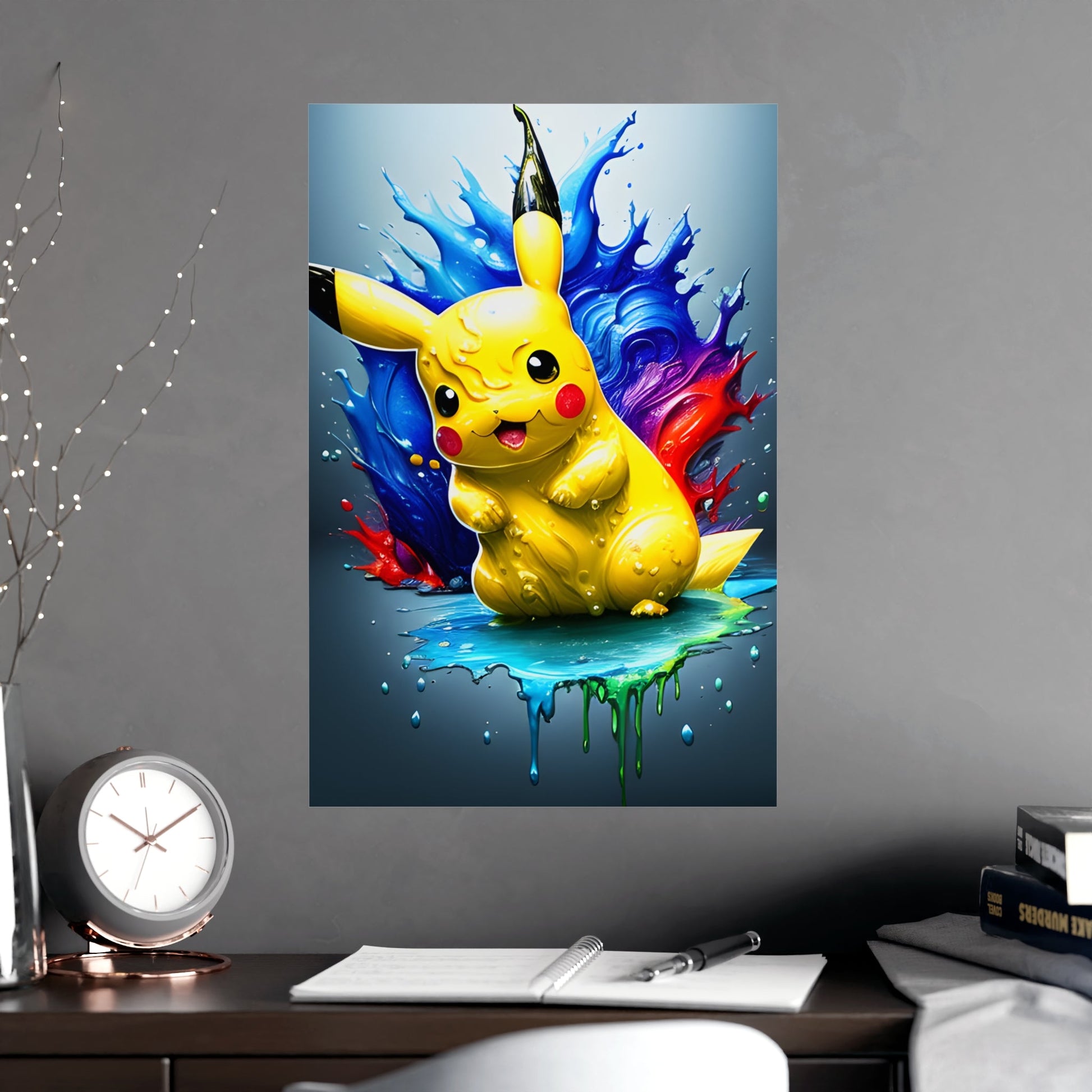 Fiery Flood Matte Poster - Pokestalgia LLC