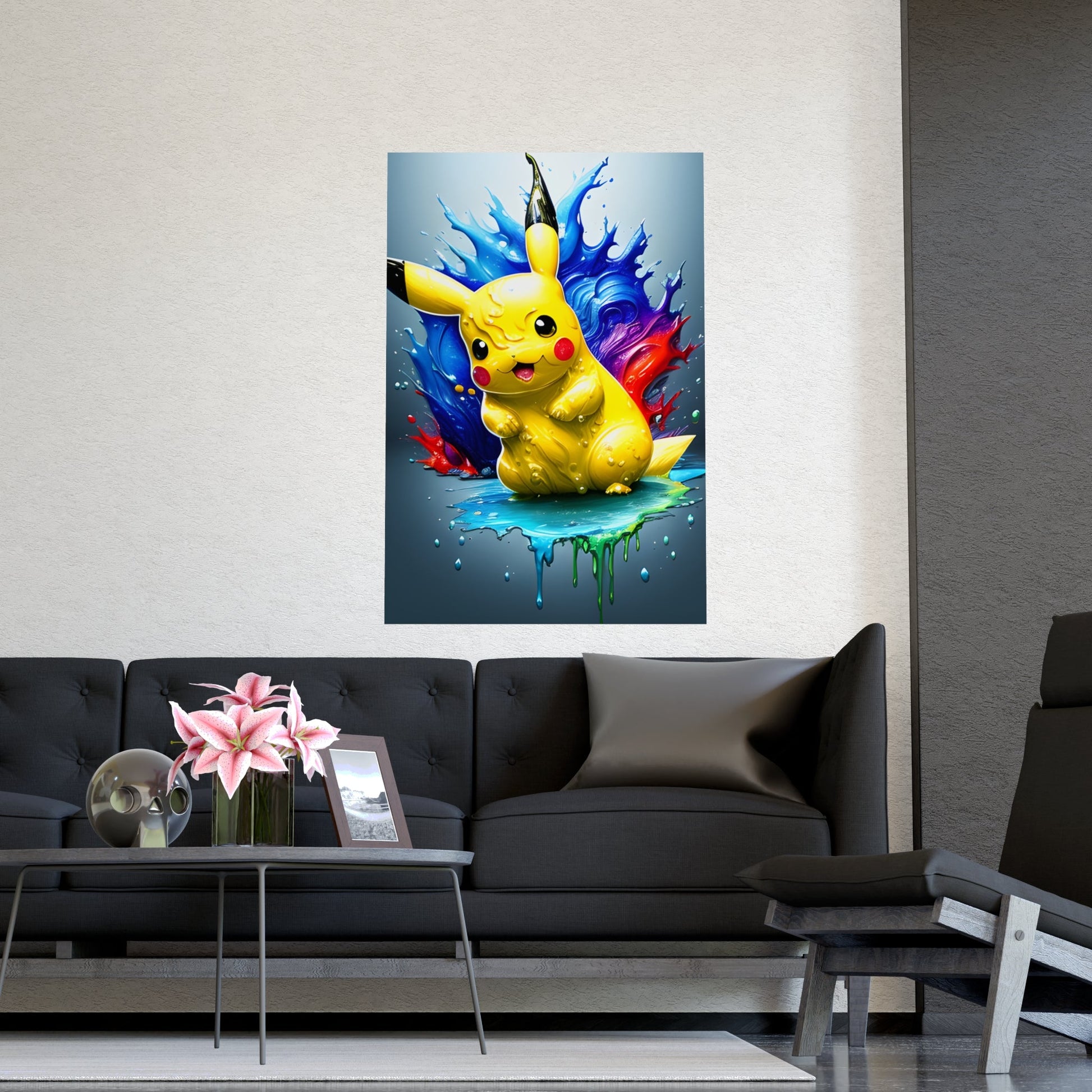 Fiery Flood Matte Poster - Pokestalgia LLC