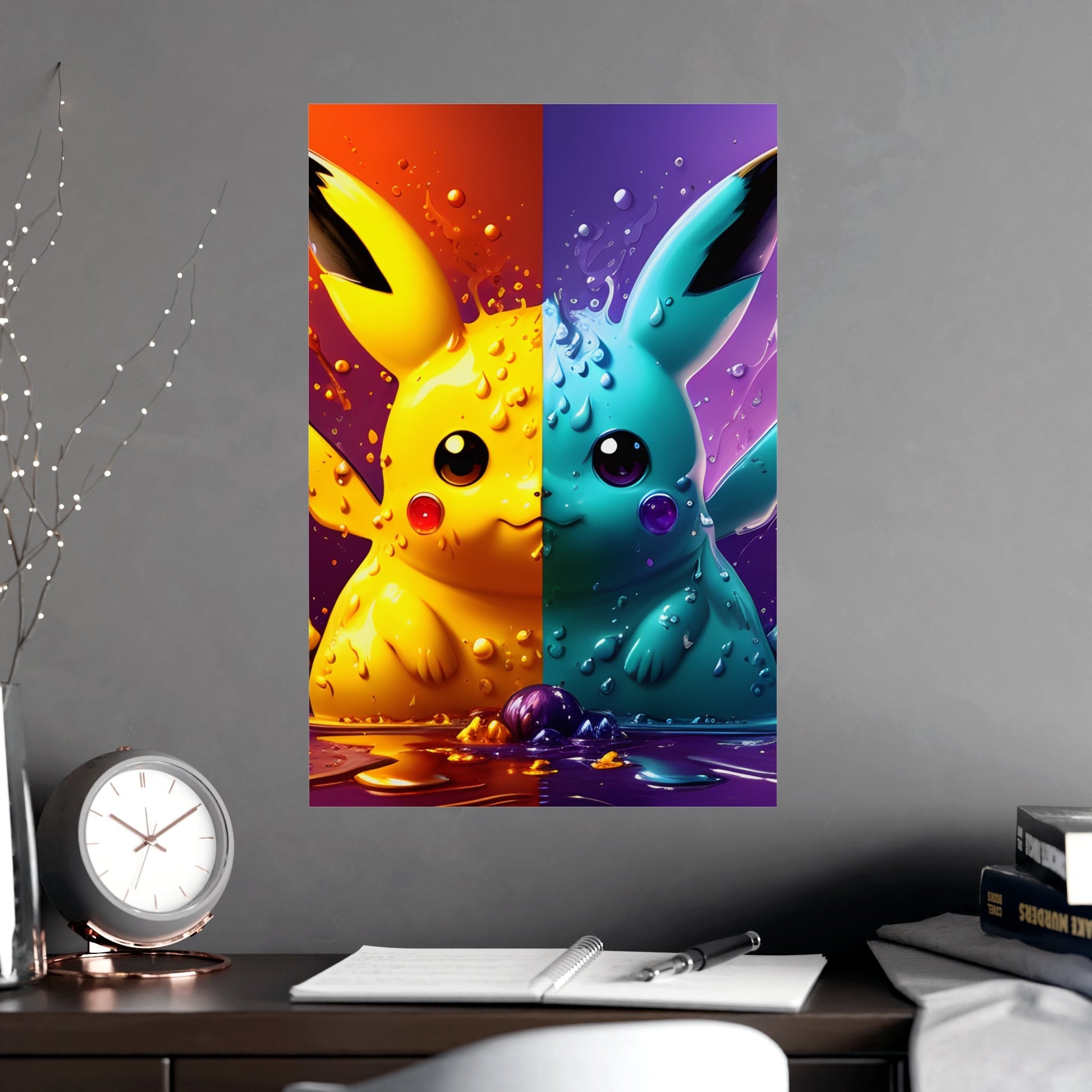 Fluid Harmonies Matte Poster - Pokestalgia LLC