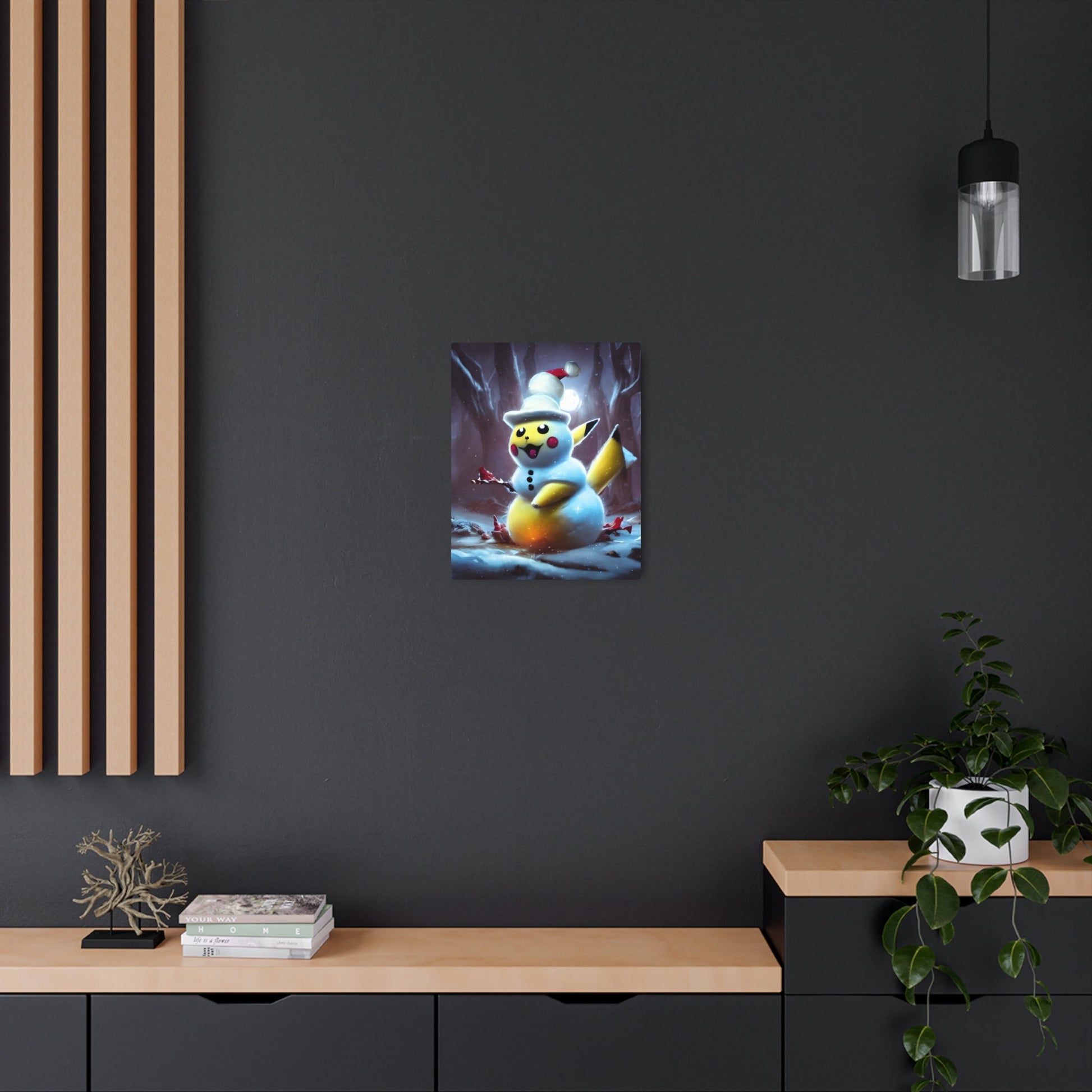 Frosty The Snowchu Metal Art Sign - Pokestalgia LLC