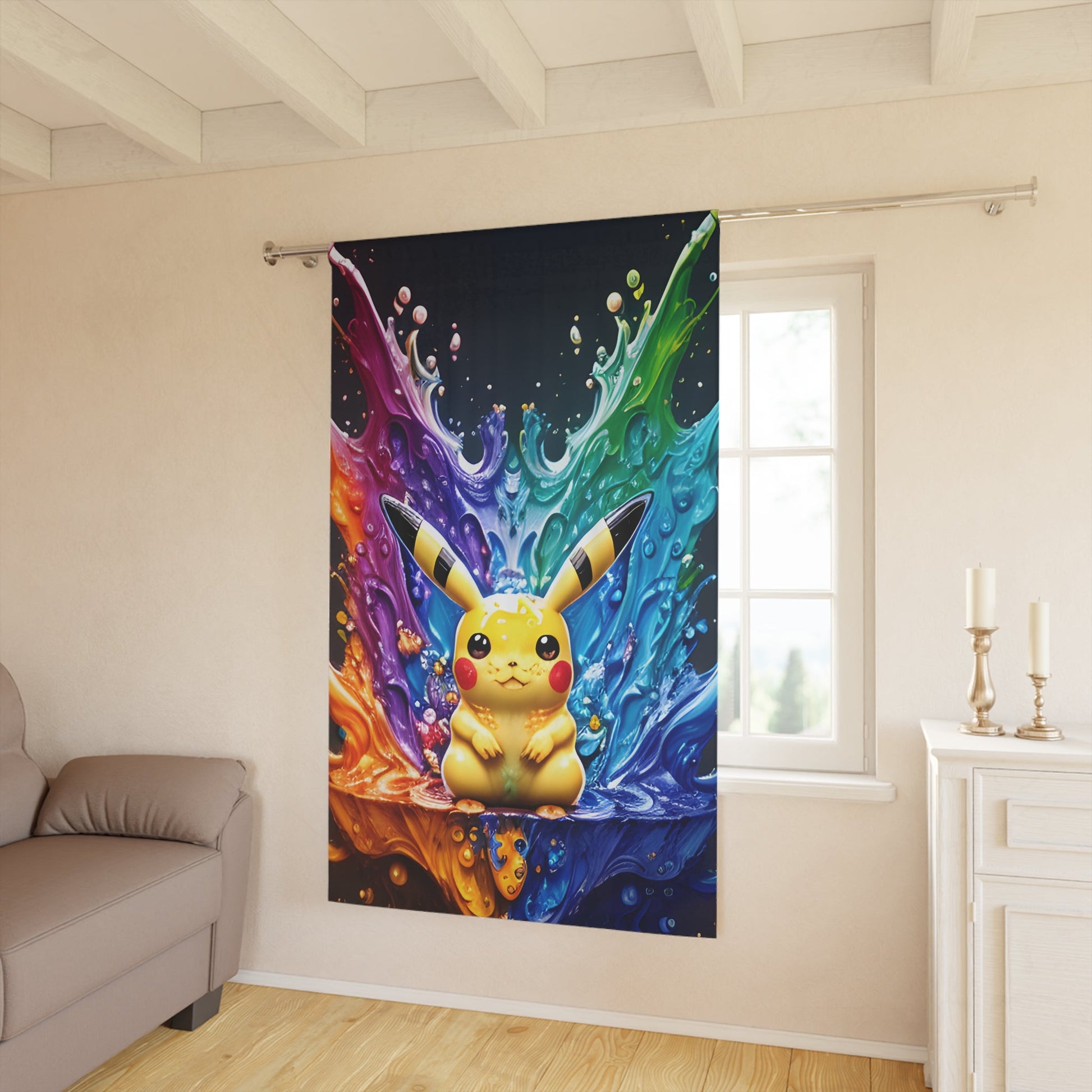 Glimmering Geyser Blackout Curtain - Pokestalgia LLC