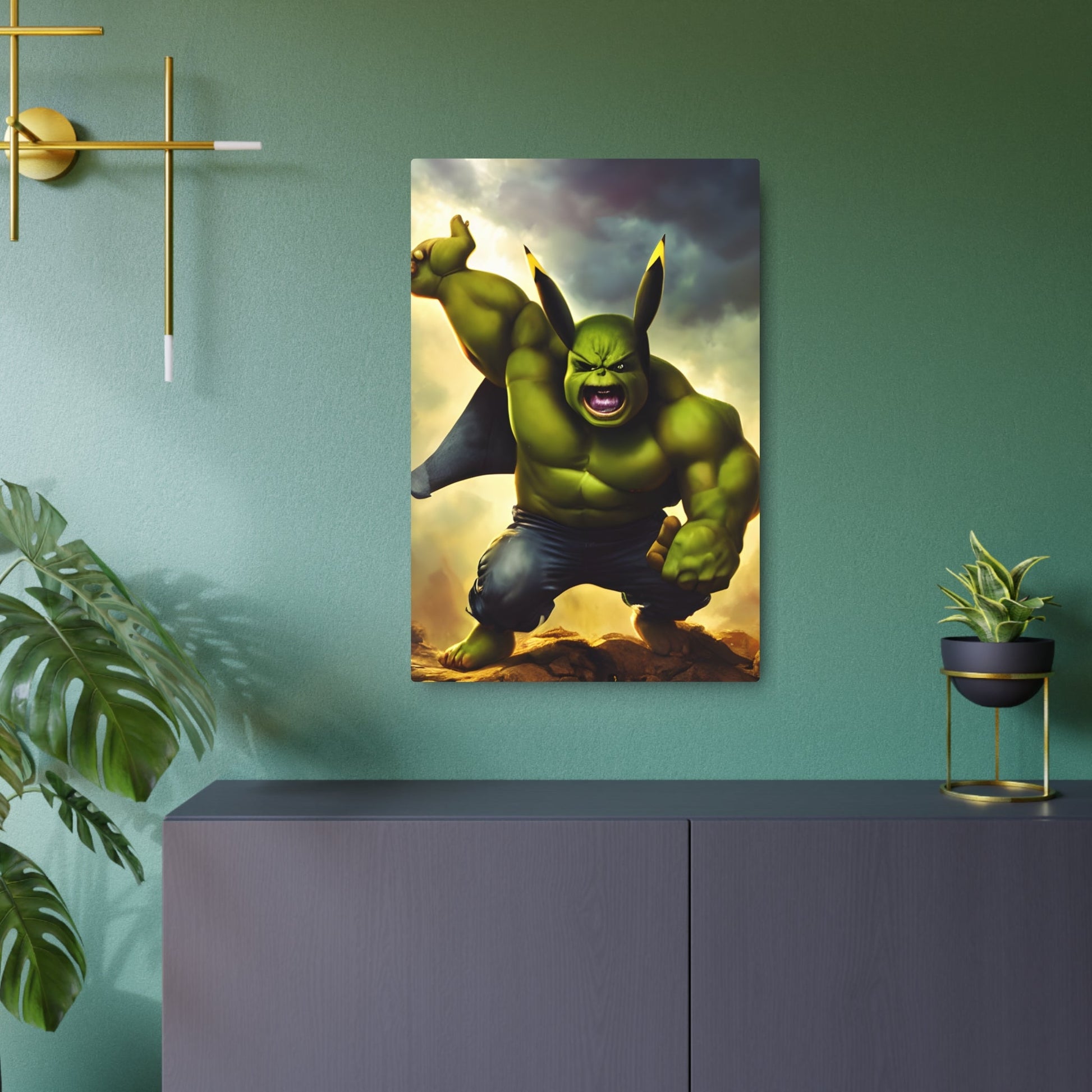 Hulkchu Metal Art Sign - Pokestalgia LLC