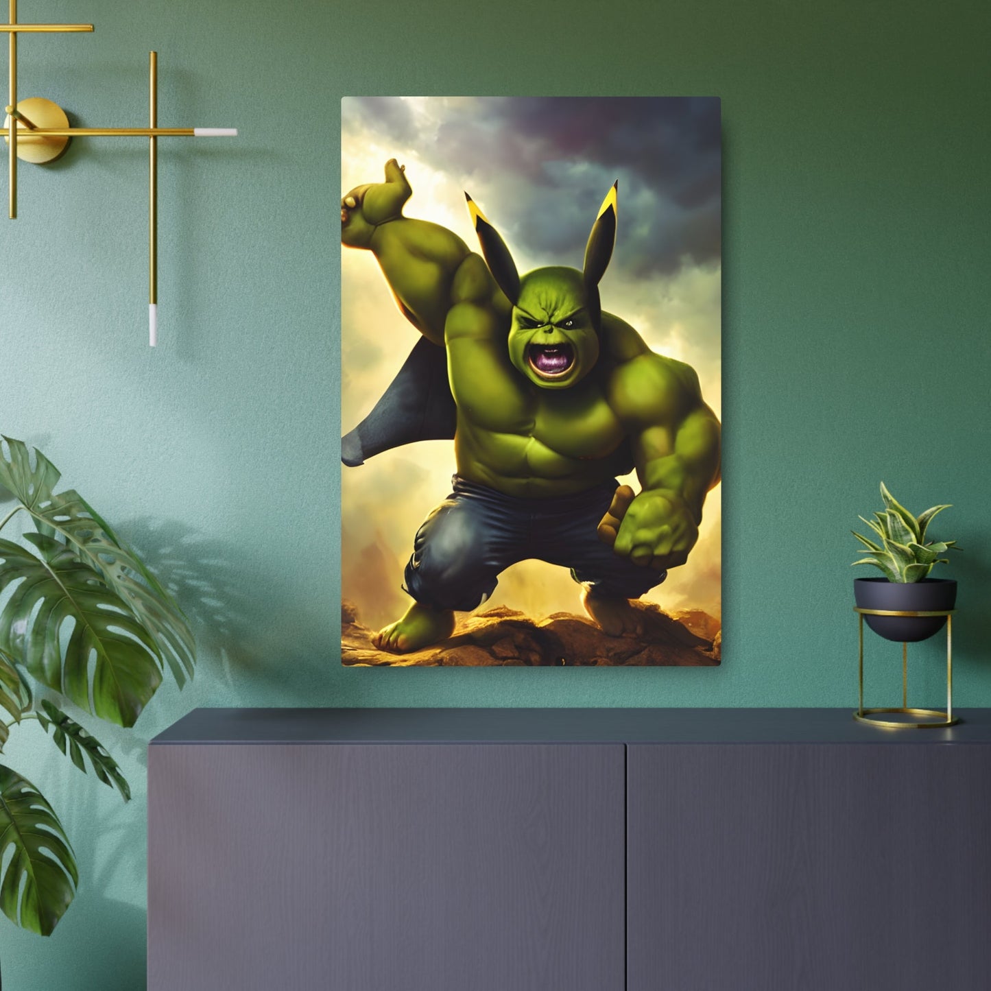 Hulkchu Metal Art Sign - Pokestalgia LLC