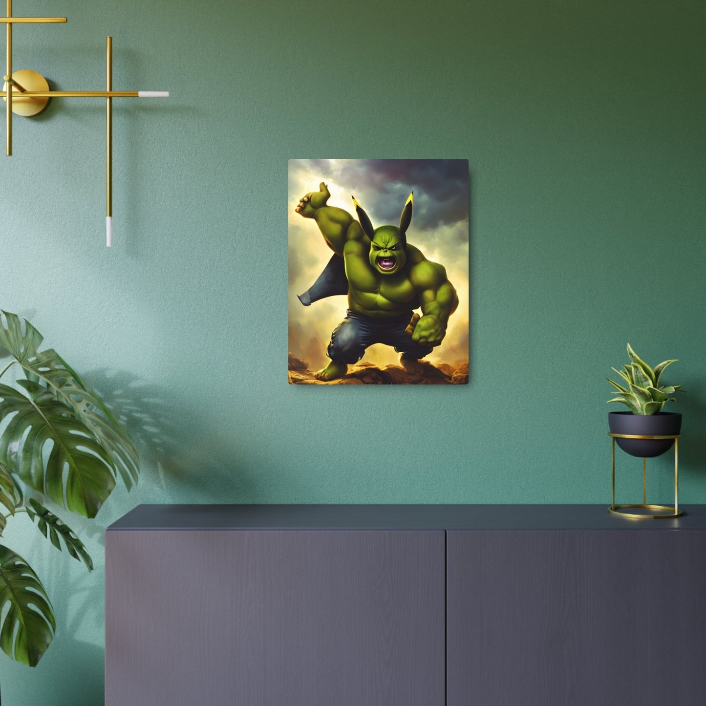 Hulkchu Metal Art Sign - Pokestalgia LLC