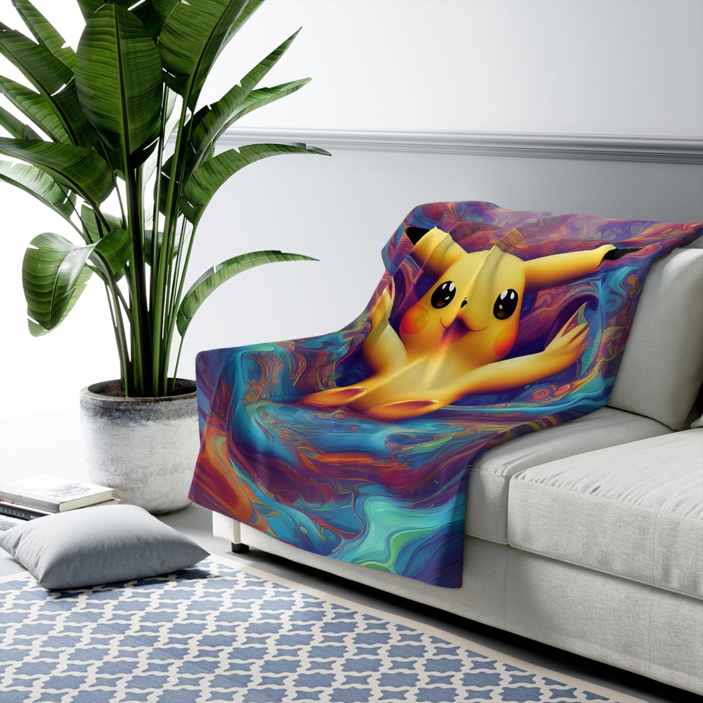 Koi's Kingdom Sherpa Fleece Blanket - Pokestalgia LLC