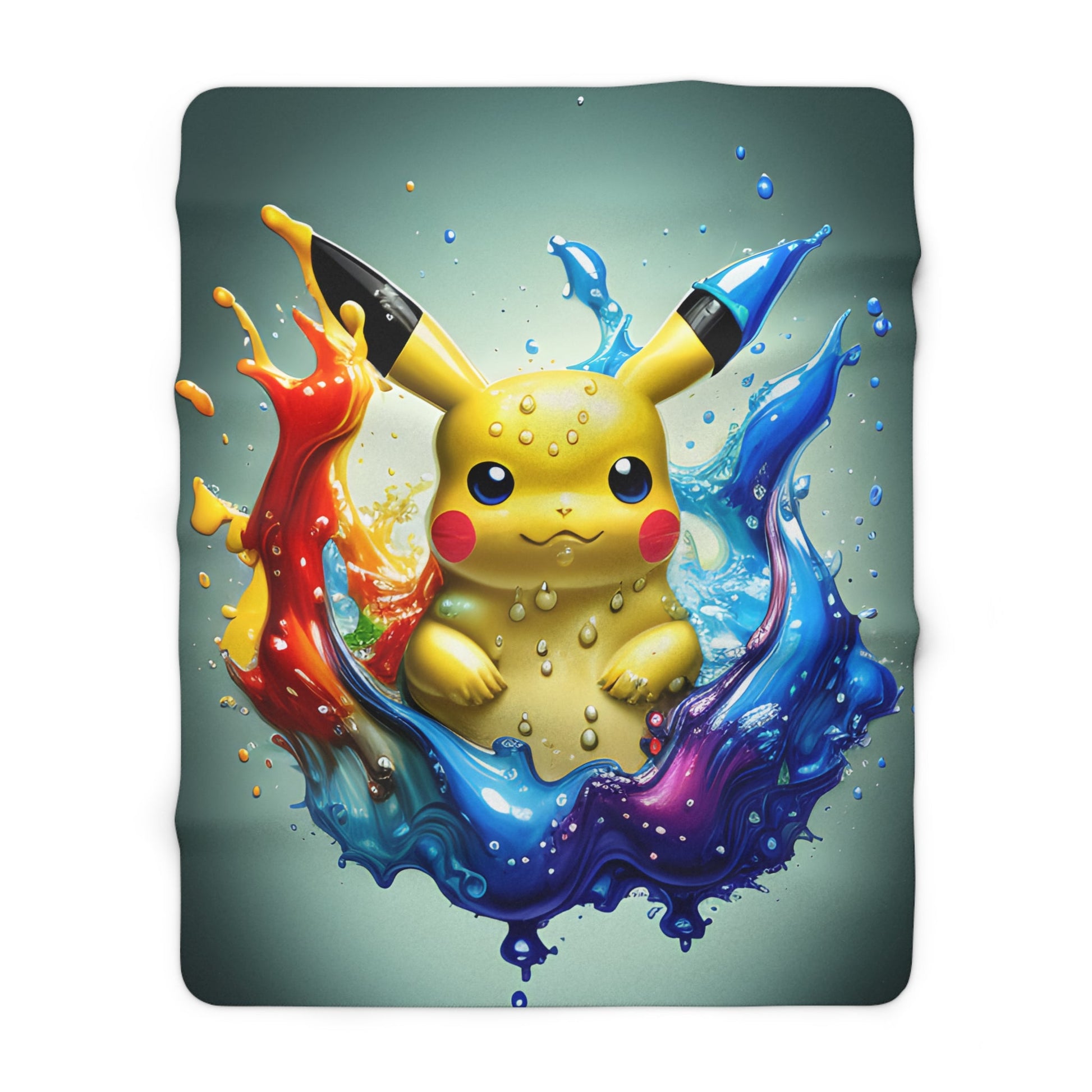 Liquid Reverie Sherpa Fleece Blanket - Pokestalgia LLC