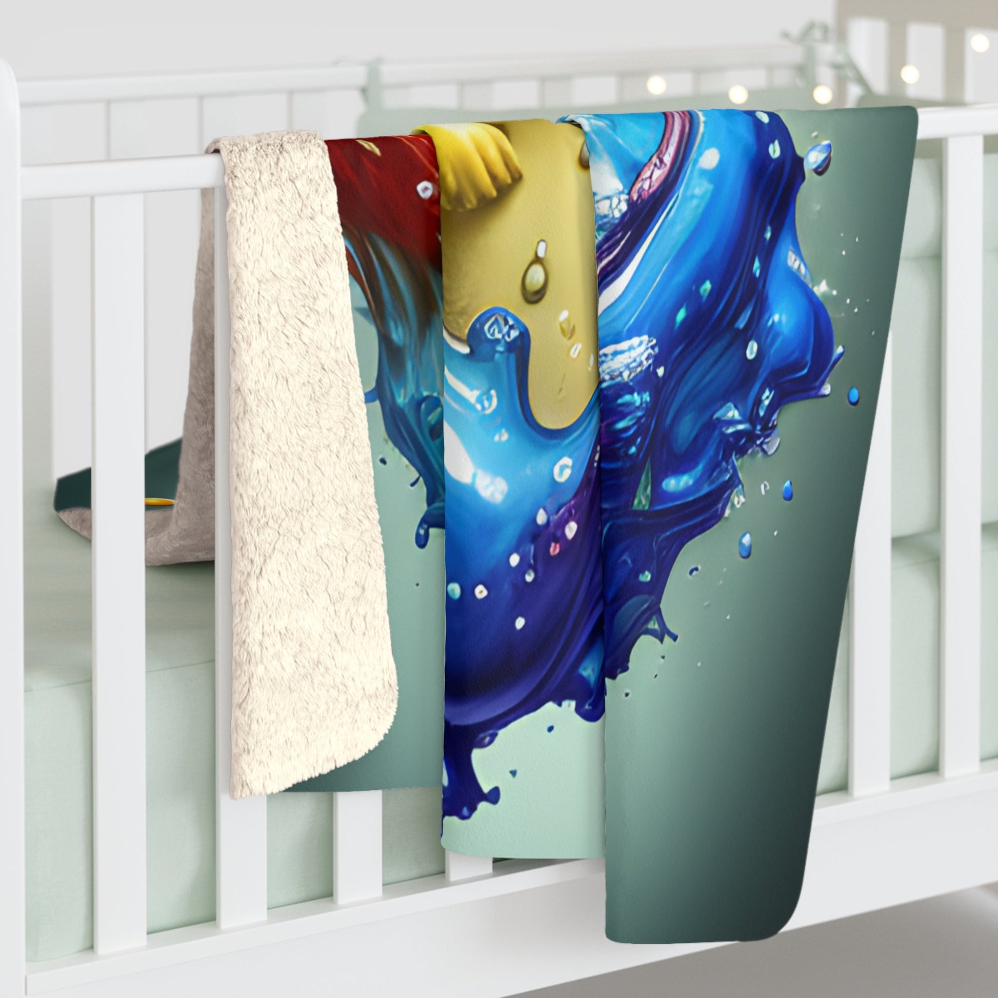 Liquid Reverie Sherpa Fleece Blanket - Pokestalgia LLC