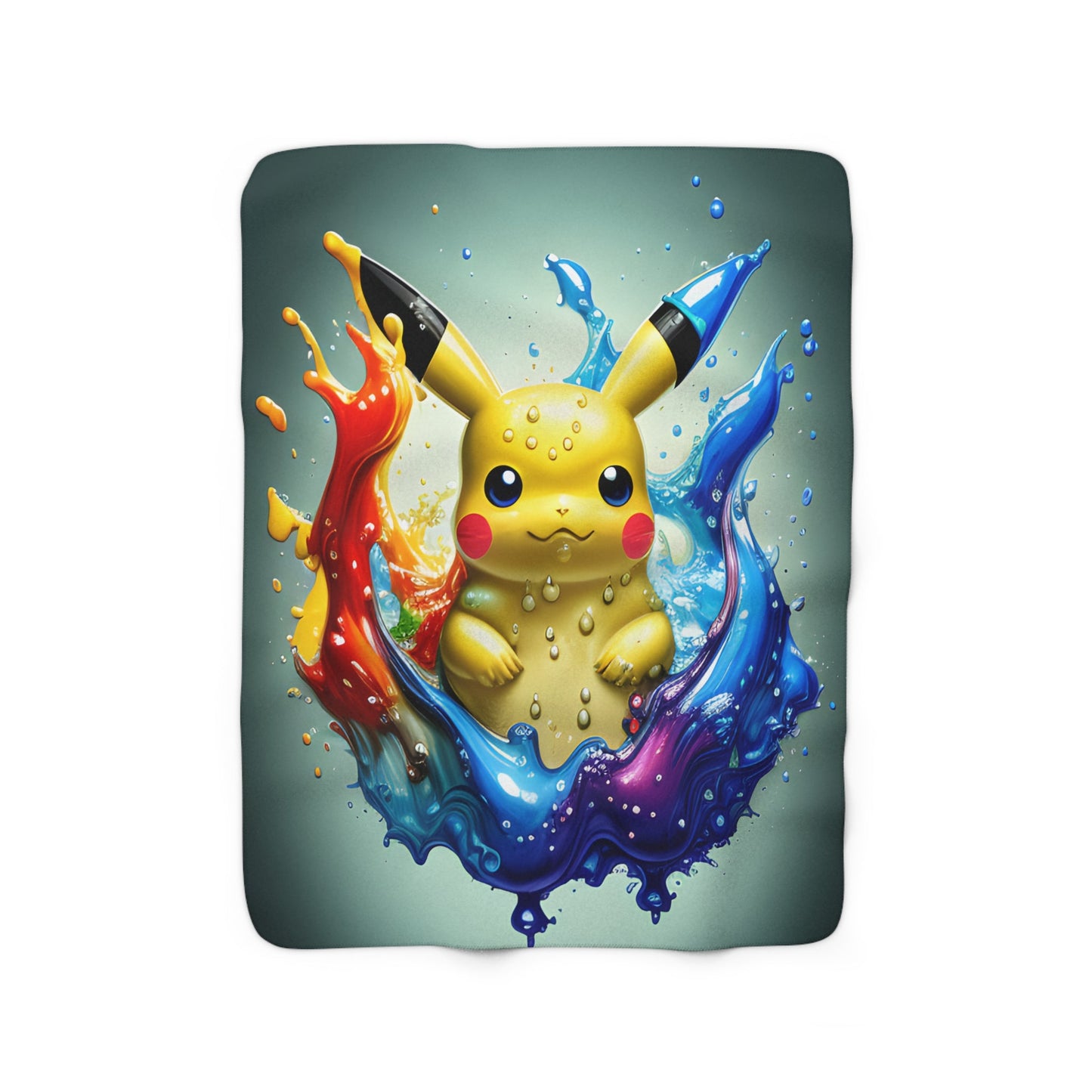 Liquid Reverie Sherpa Fleece Blanket - Pokestalgia LLC