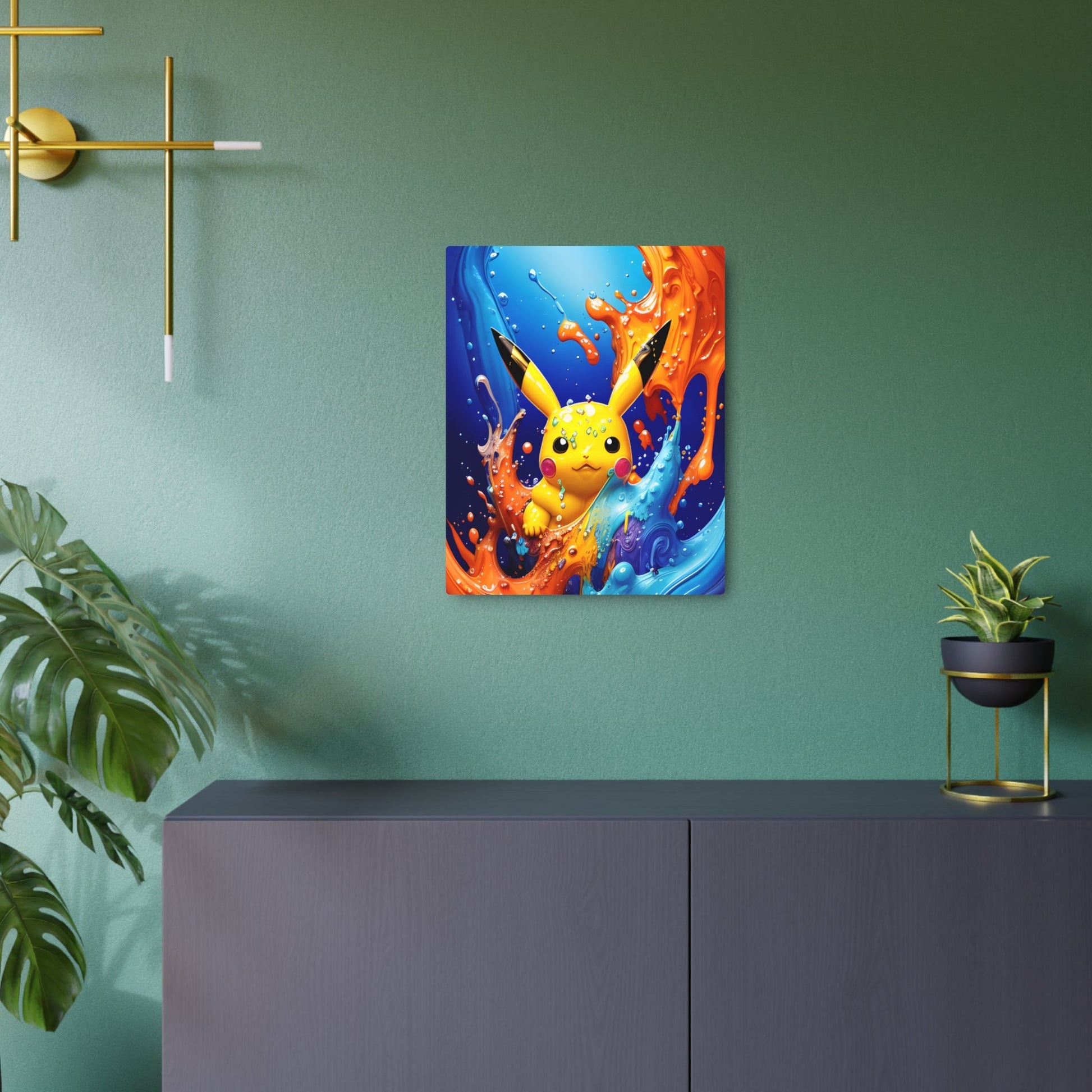 Opalescent Ocean Metal Art Sign - Pokestalgia LLC