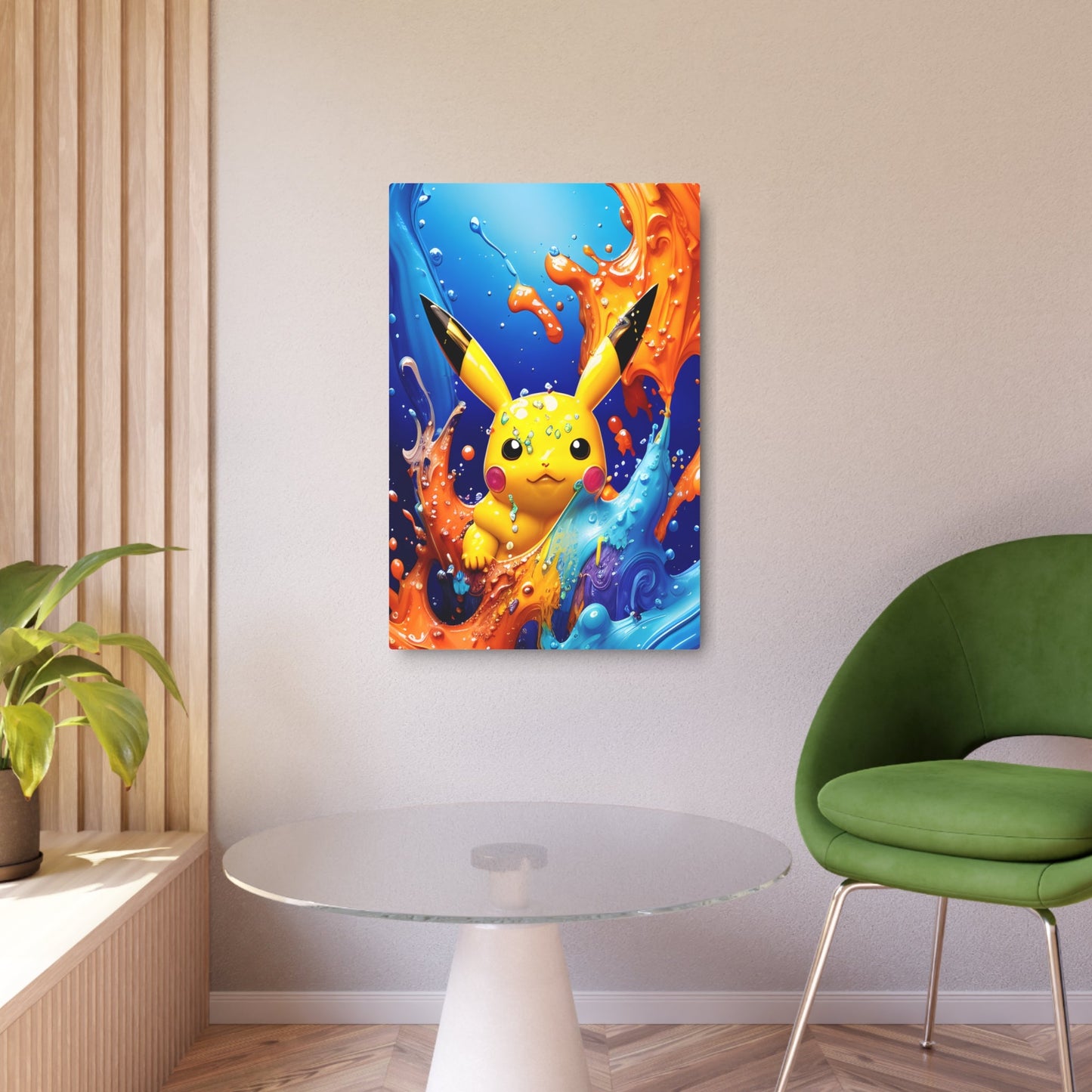 Opalescent Ocean Metal Art Sign - Pokestalgia LLC